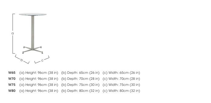 Cortina Round Bar Table in  on Furniture Village