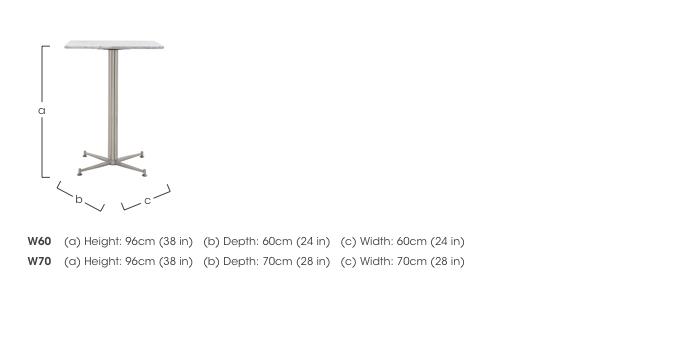 Cortina Square Bar Table in  on Furniture Village