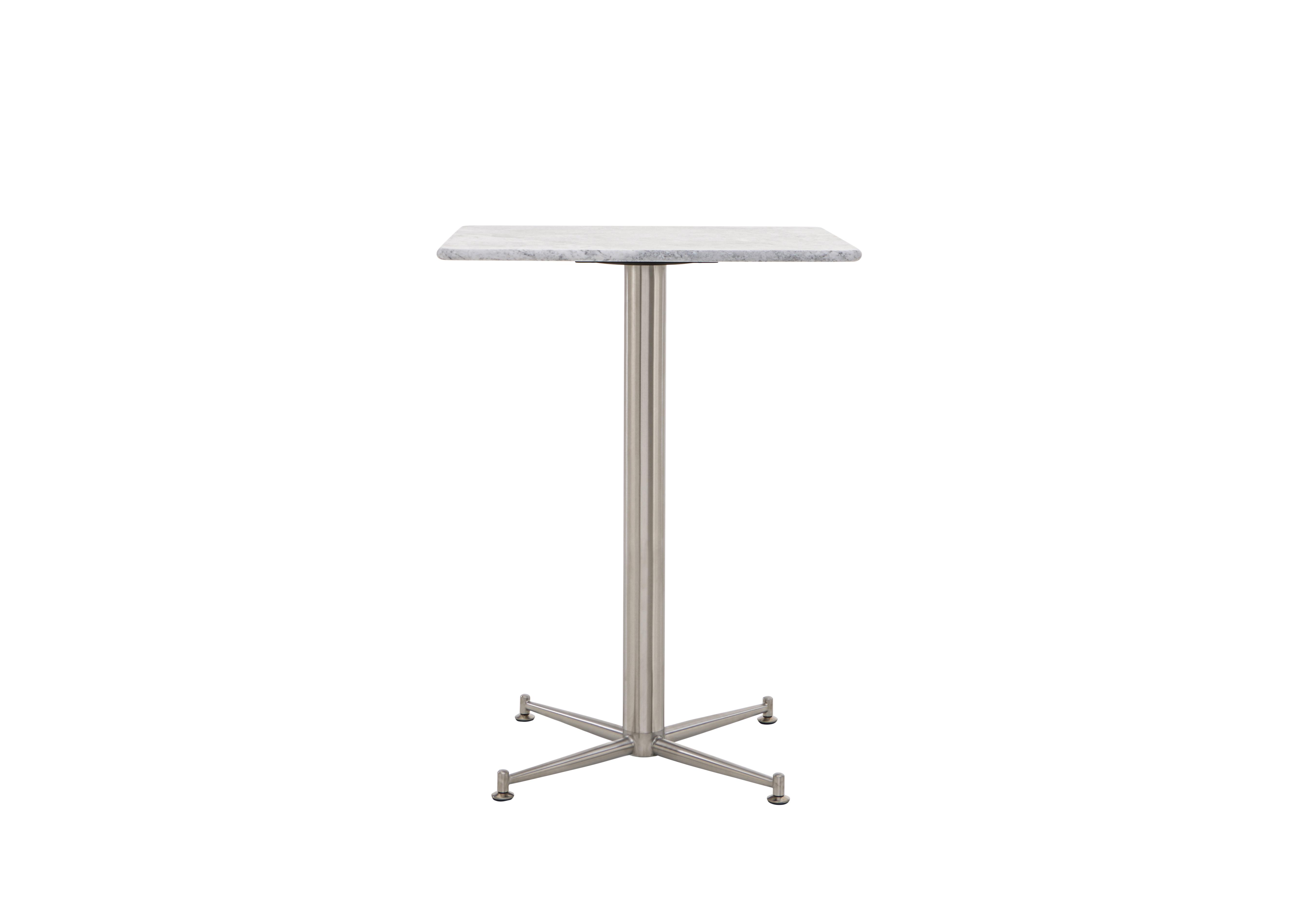 Cortina Square Bar Table in Carrara Marble on Furniture Village