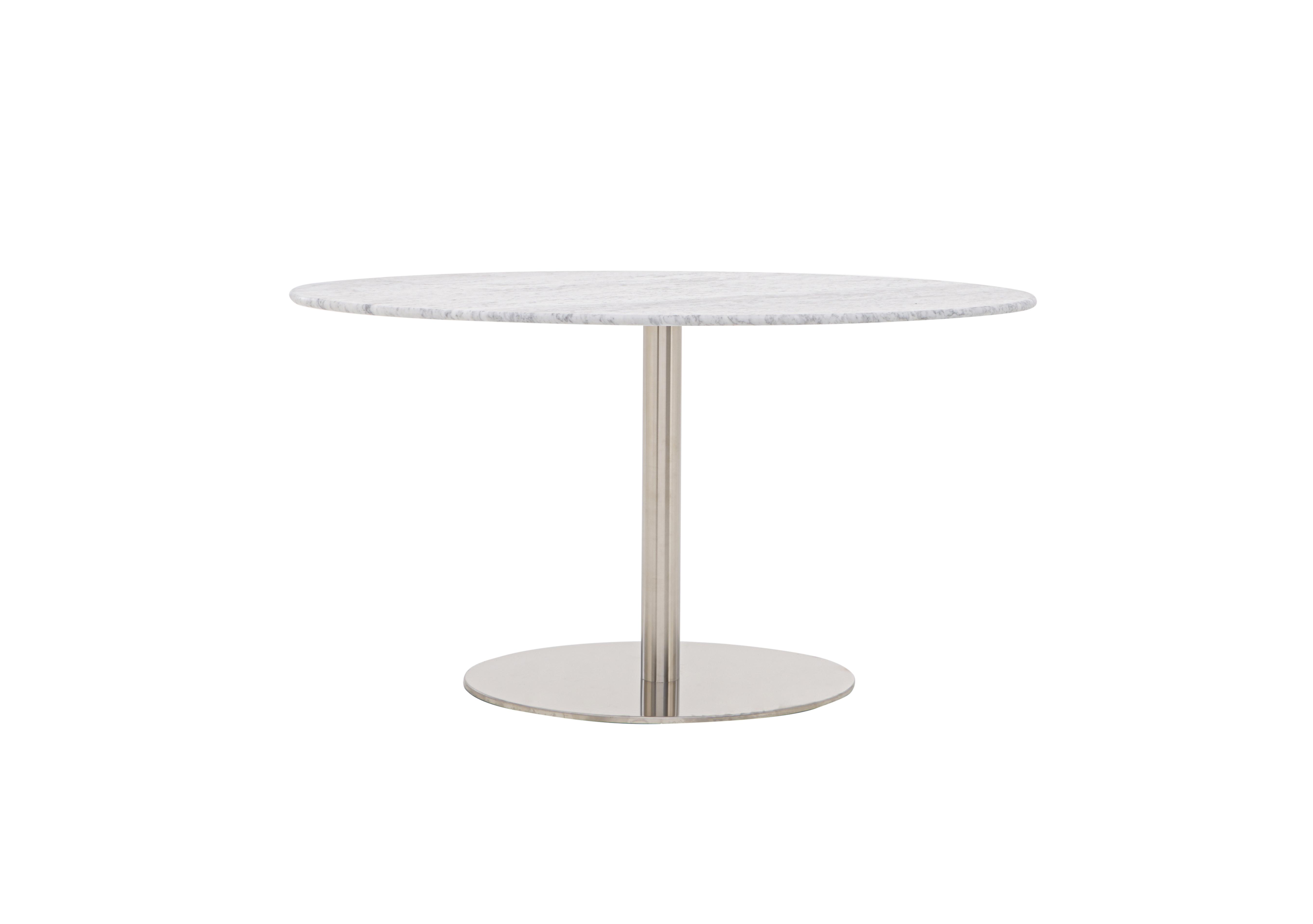 Helsinki Oval Dining Table in Carrara Marble on Furniture Village