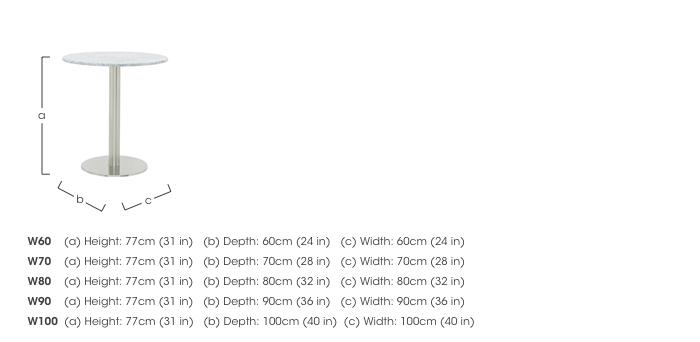 Helsinki Round Dining Table in  on Furniture Village