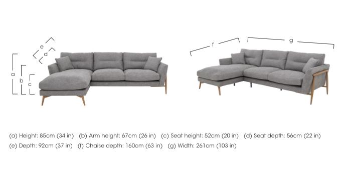 Bellaria Left Hand Facing Chaise Sofa in  on Furniture Village