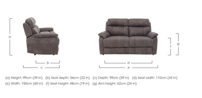 Relax Station Komodo 2 Seater Leather Sofa in  on Furniture Village