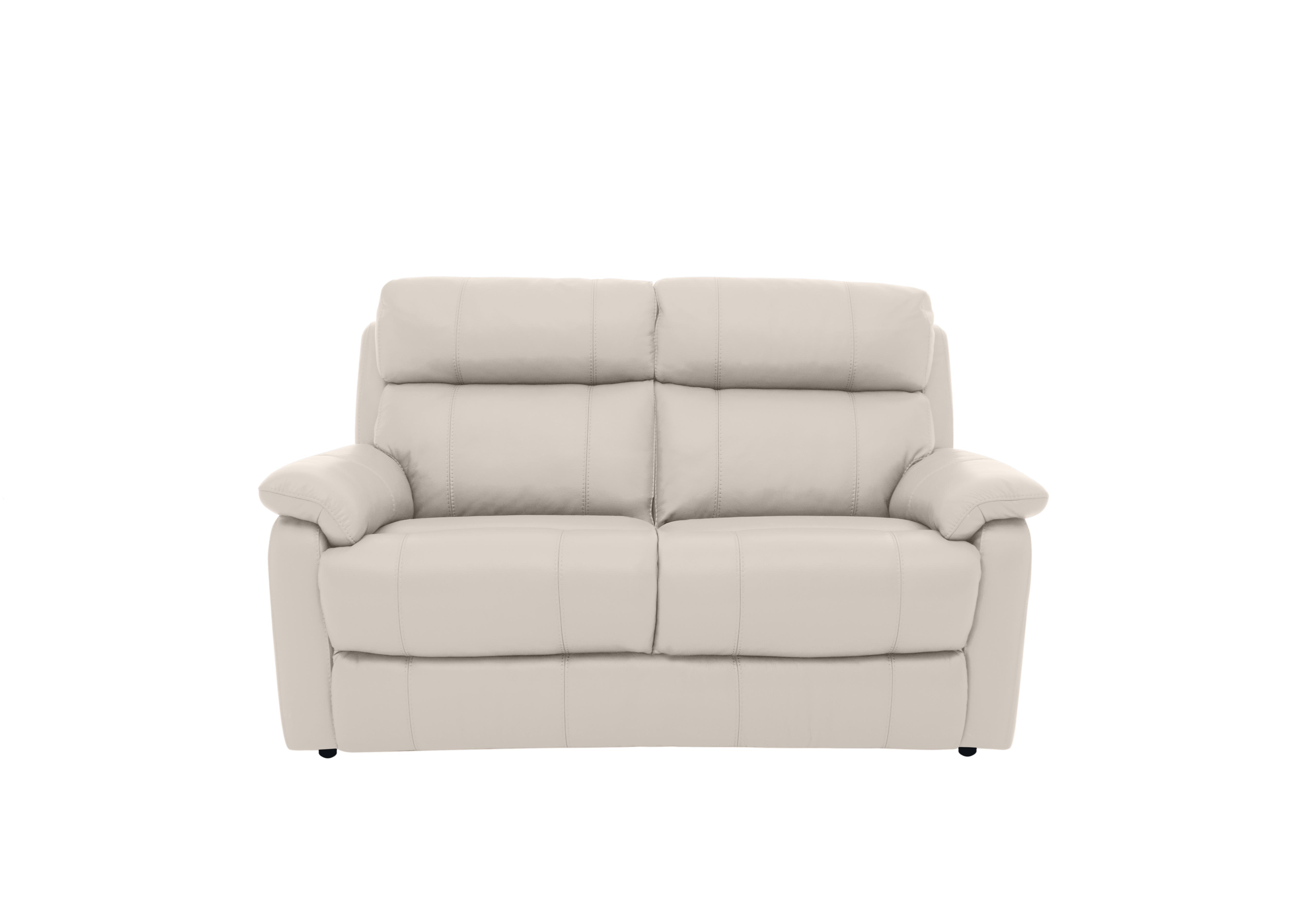 Relax Station Komodo 2 Seater Leather Sofa in Bv-156e Frost on Furniture Village