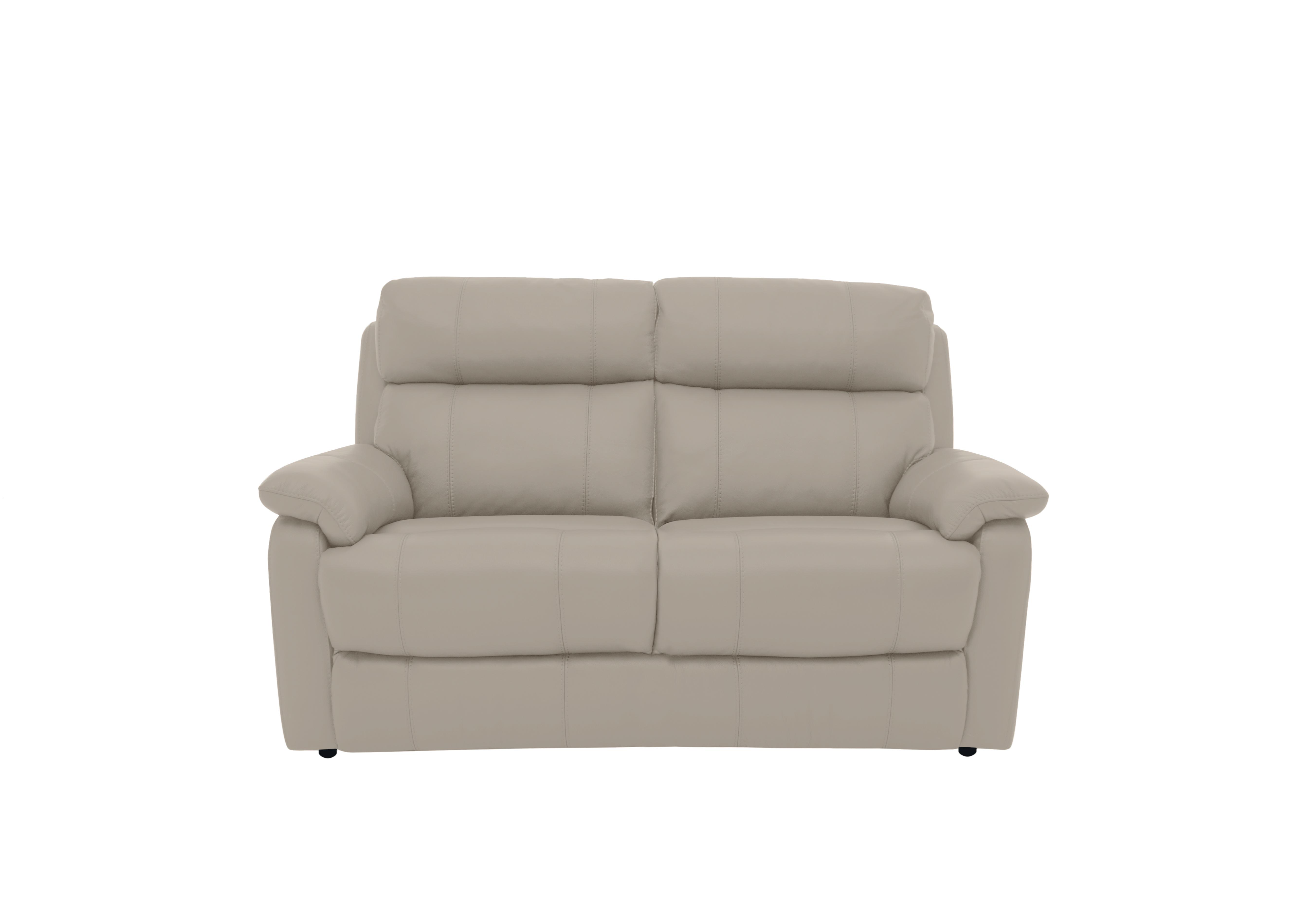 Relax Station Komodo 2 Seater Leather Sofa in Bv-946b Silver Grey on Furniture Village
