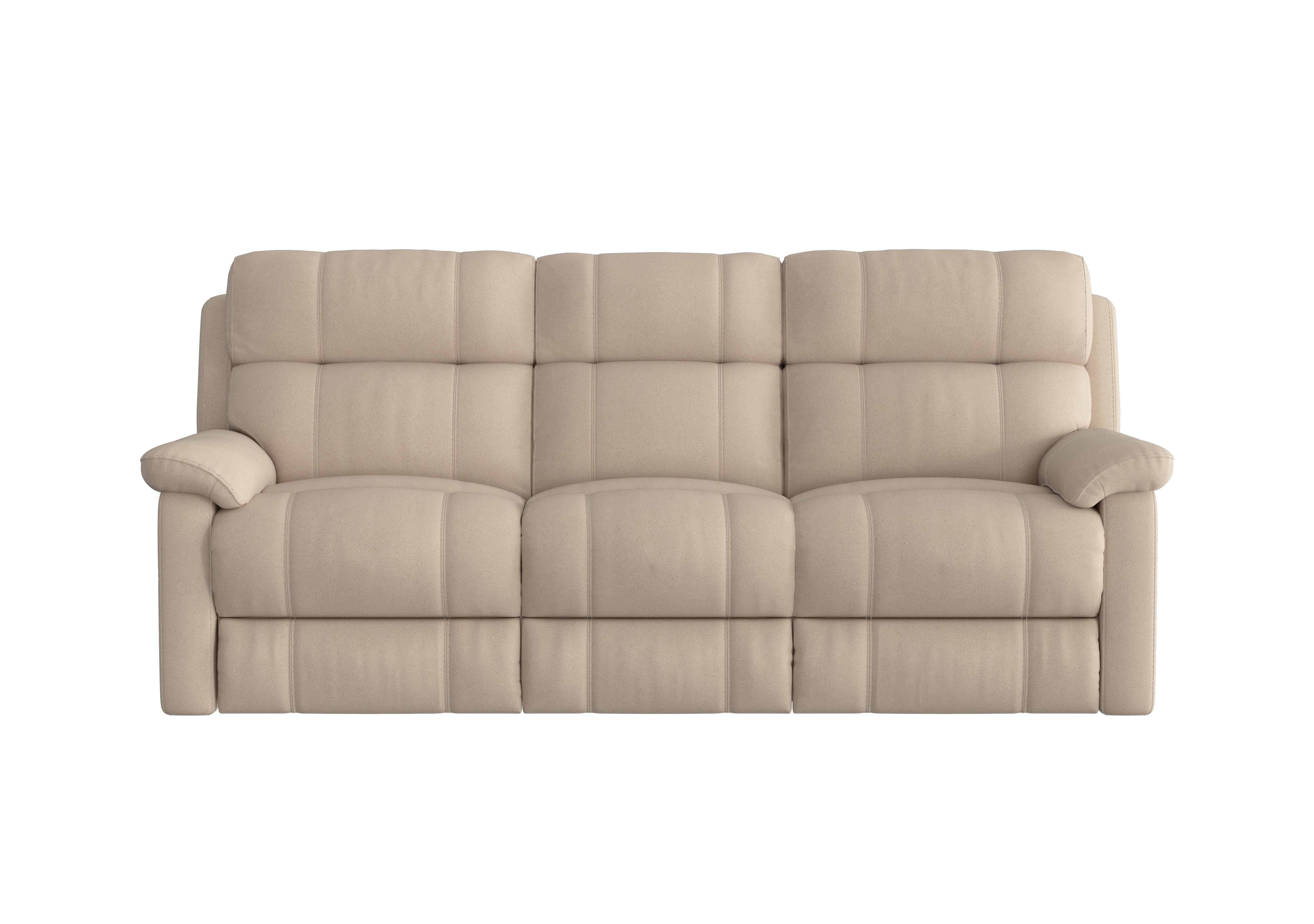 Relax Station Komodo 3 Seater Fabric Recliner Sofa with Power Headrests and Cup Holders in Bfa-Blj-R20 Bisque on Furniture Village