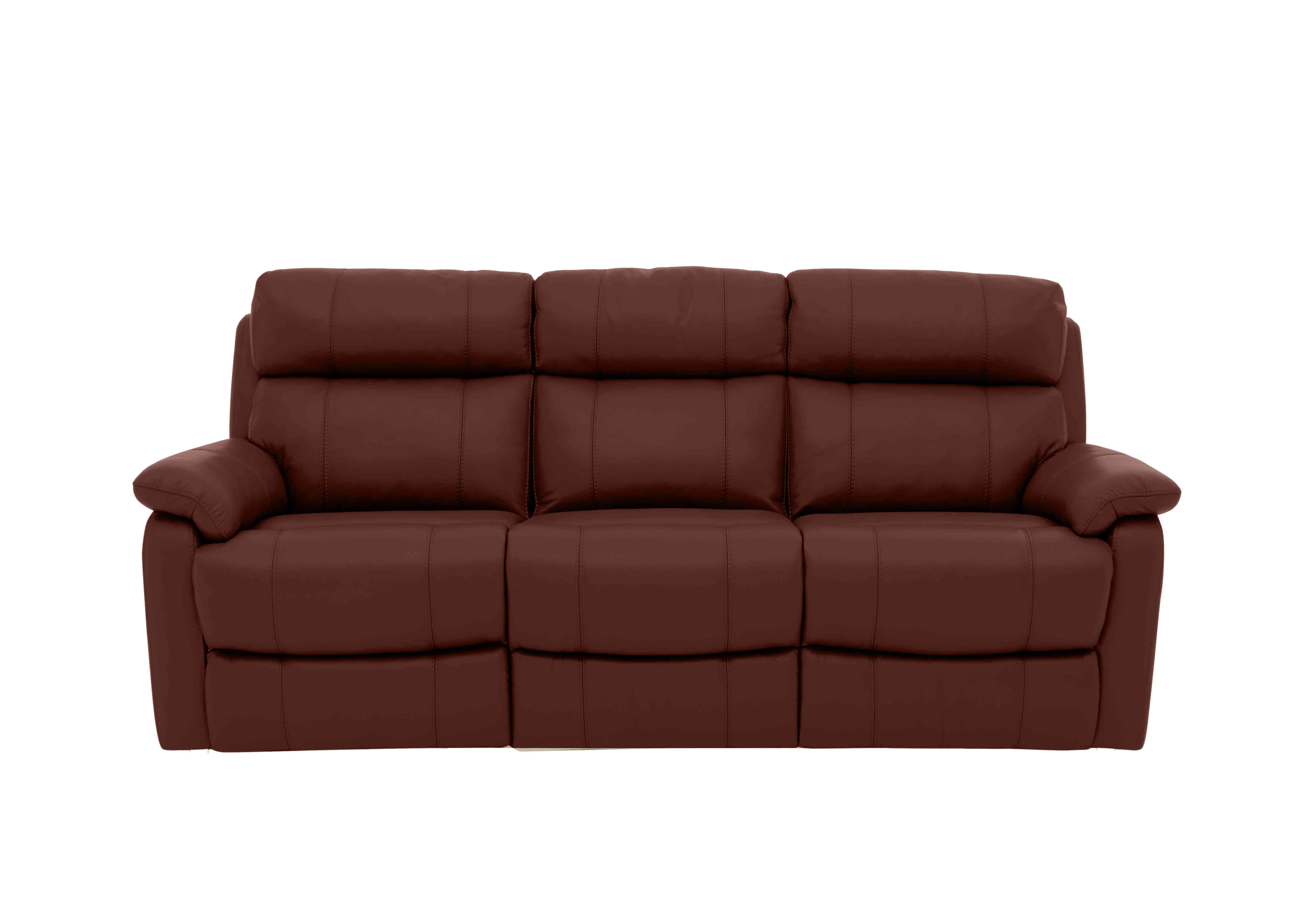 Relax Station Komodo 3 Seater Leather Sofa with Power Headrests and Cup Holders in Sk-297e Cumin on Furniture Village