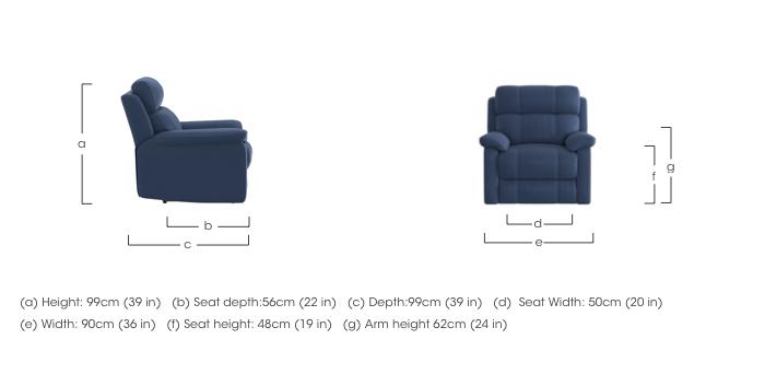 Relax Station Komodo Fabric Armchair in  on Furniture Village