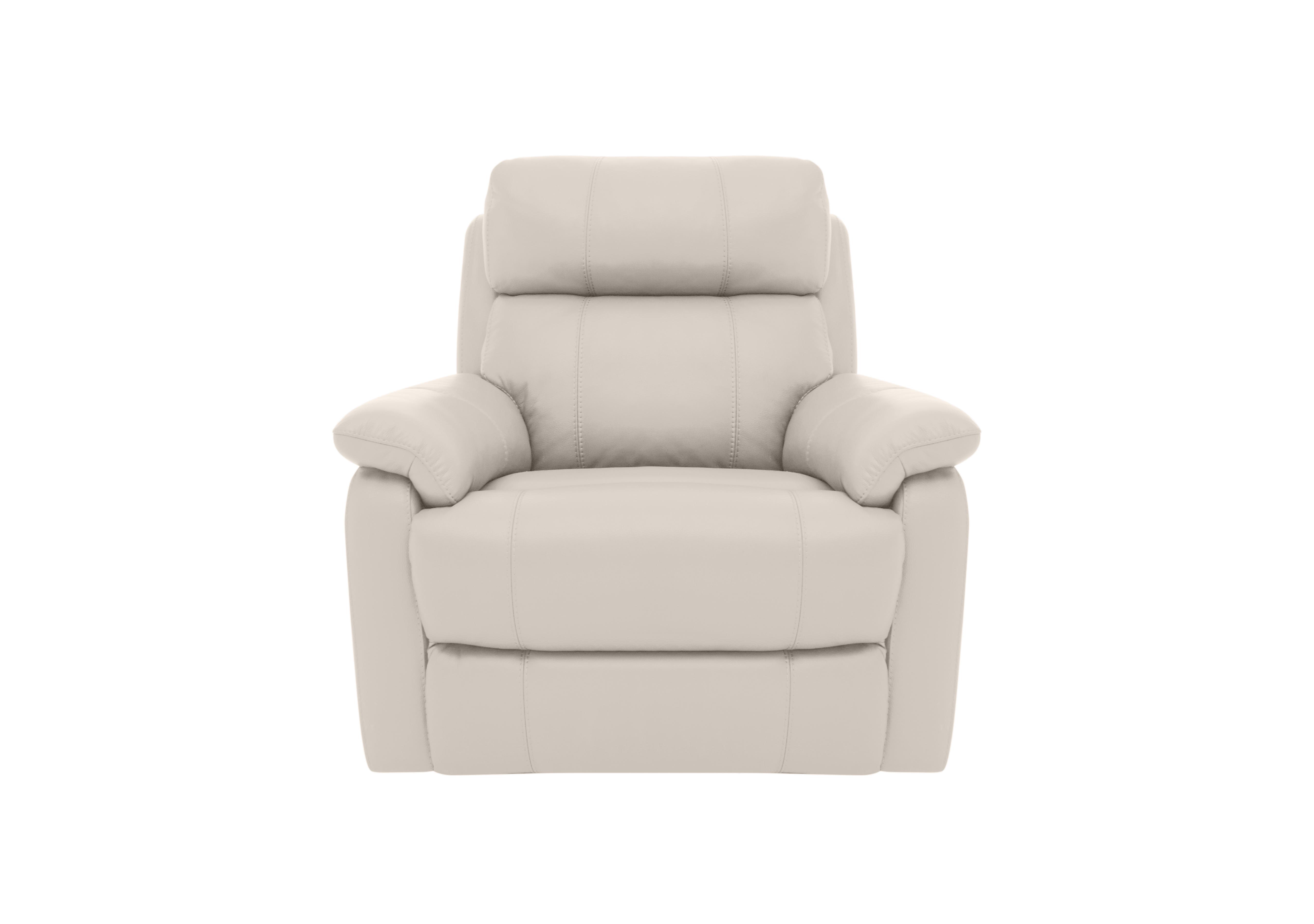 Relax Station Komodo Leather Armchair in Bv-156e Frost on Furniture Village