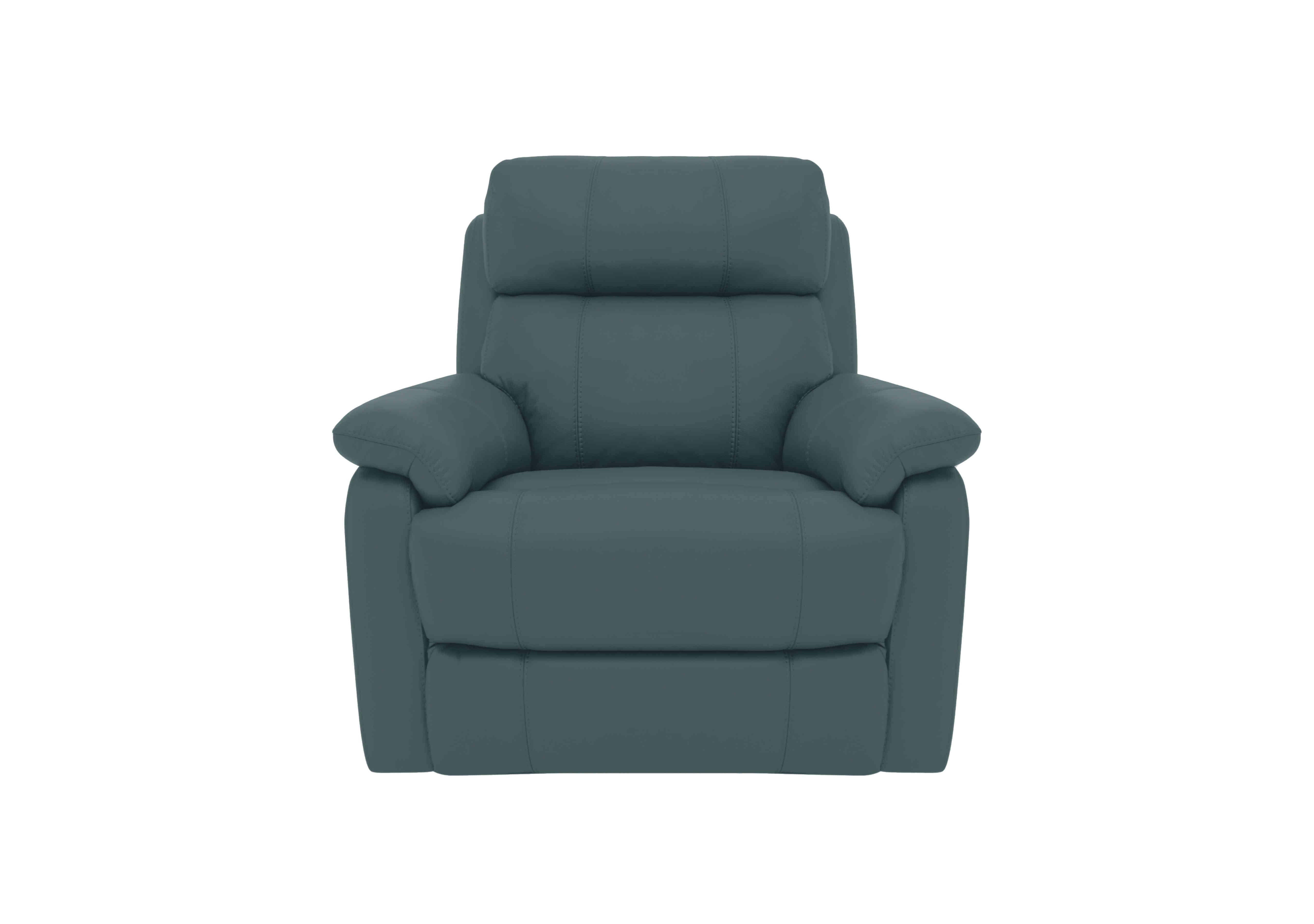 Relax Station Komodo Leather Armchair in Bv-301e Lake Green on Furniture Village