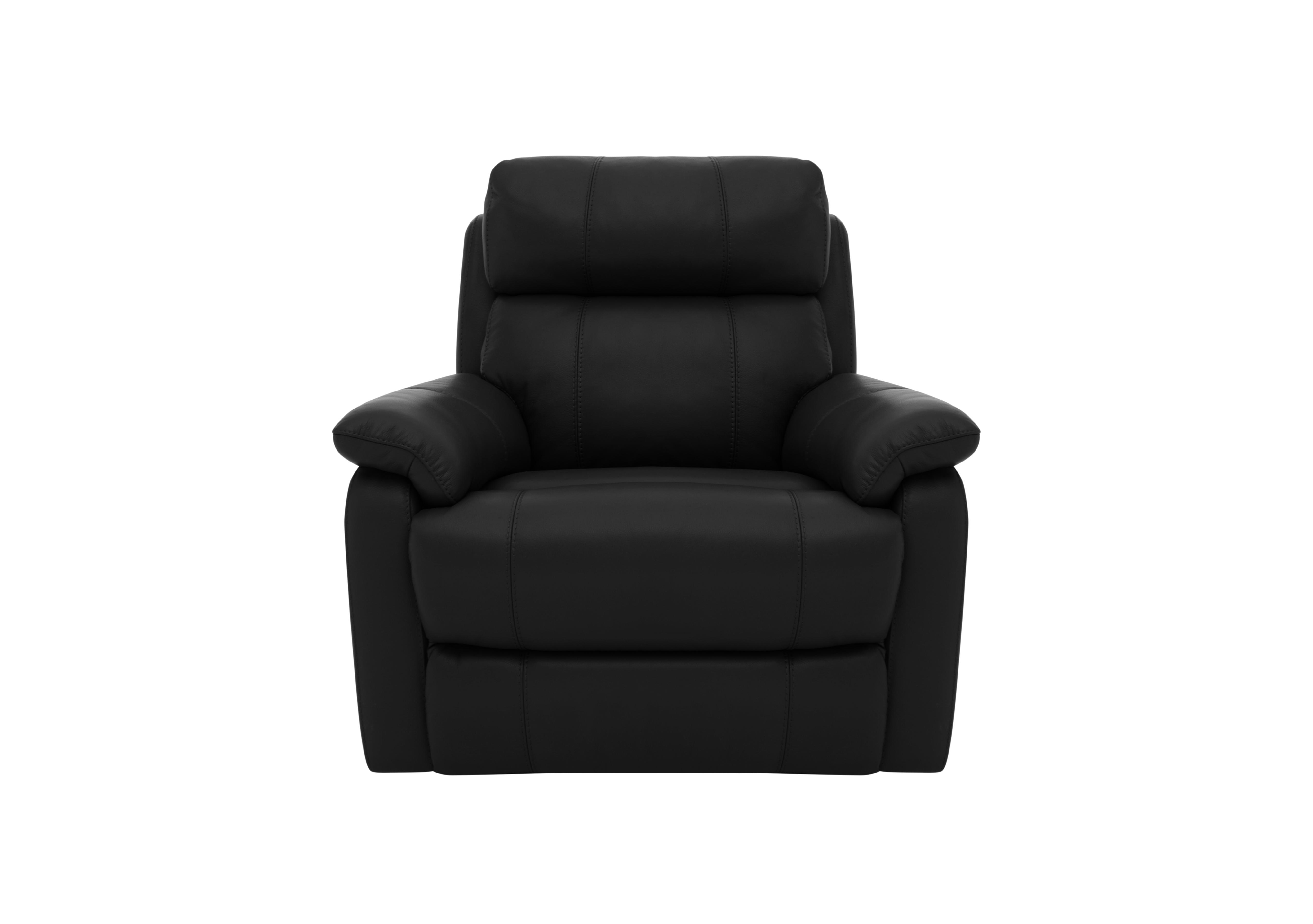 Relax Station Komodo Leather Armchair in Bv-3500 Classic Black on Furniture Village