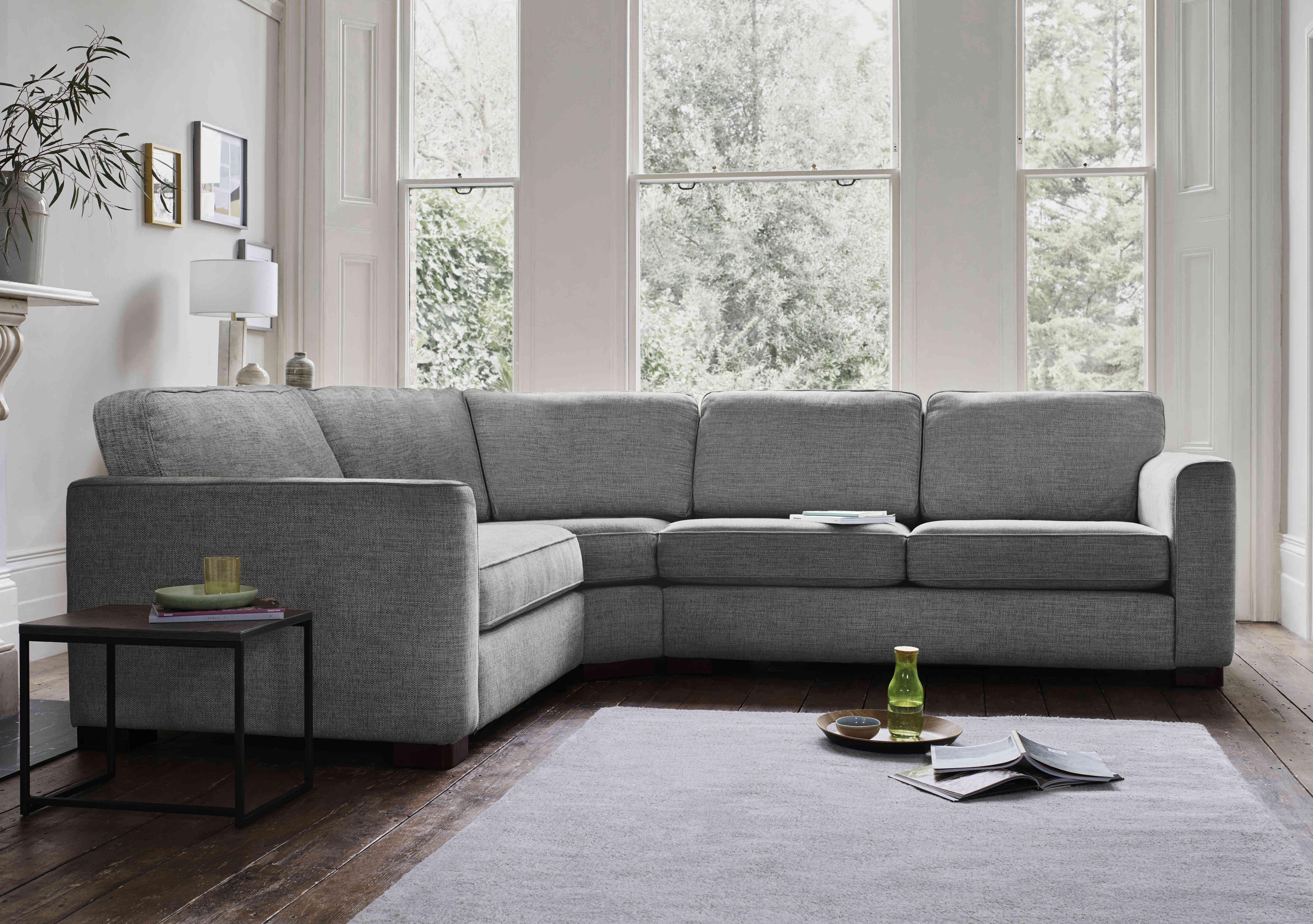 Elora Fabric Corner Sofa in  on Furniture Village