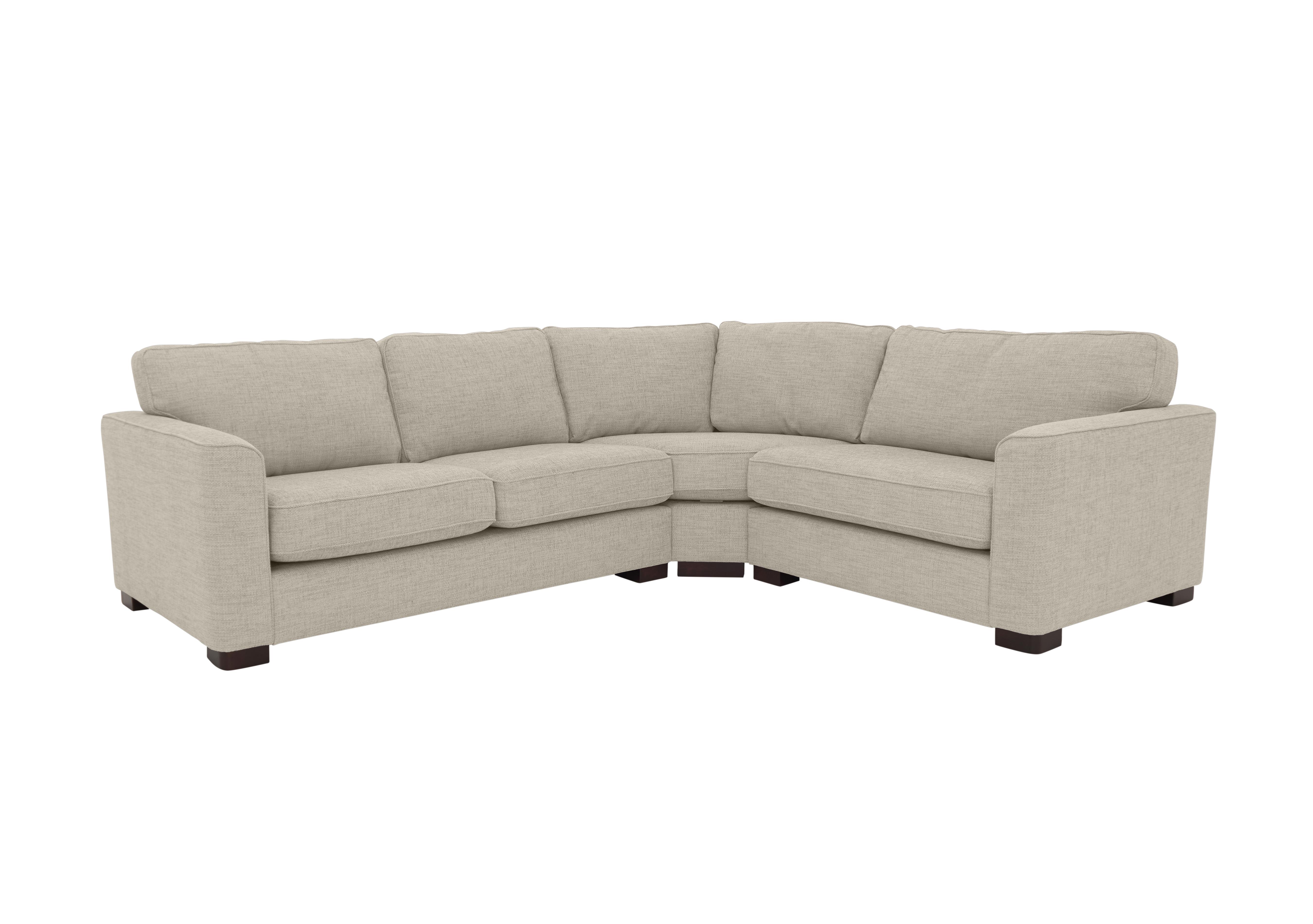 Elora Fabric Corner Sofa in Kento 142 Stone Dbf on Furniture Village