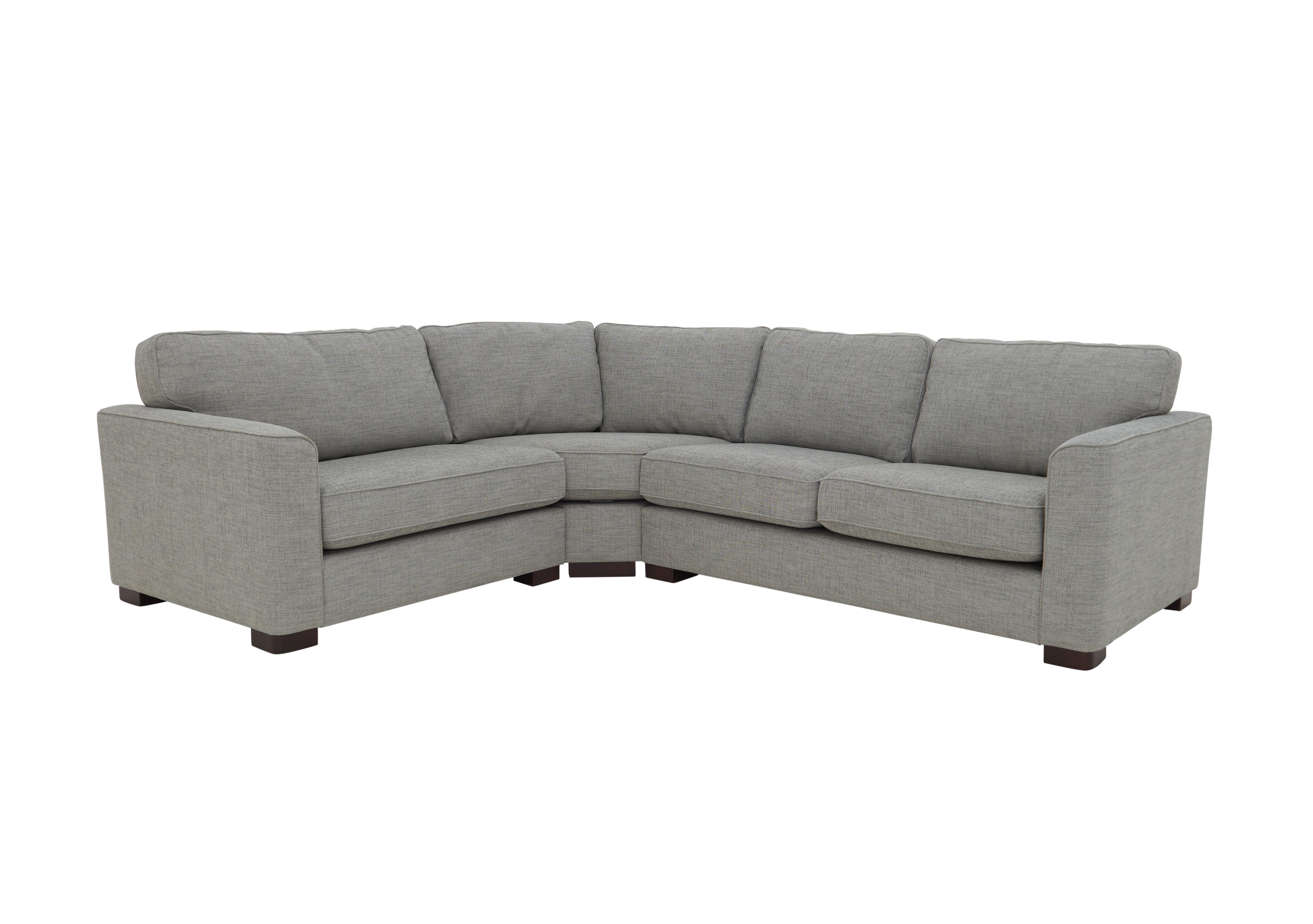 Elora Fabric Corner Sofa in Kento 301 Warm Grey Dbf on Furniture Village