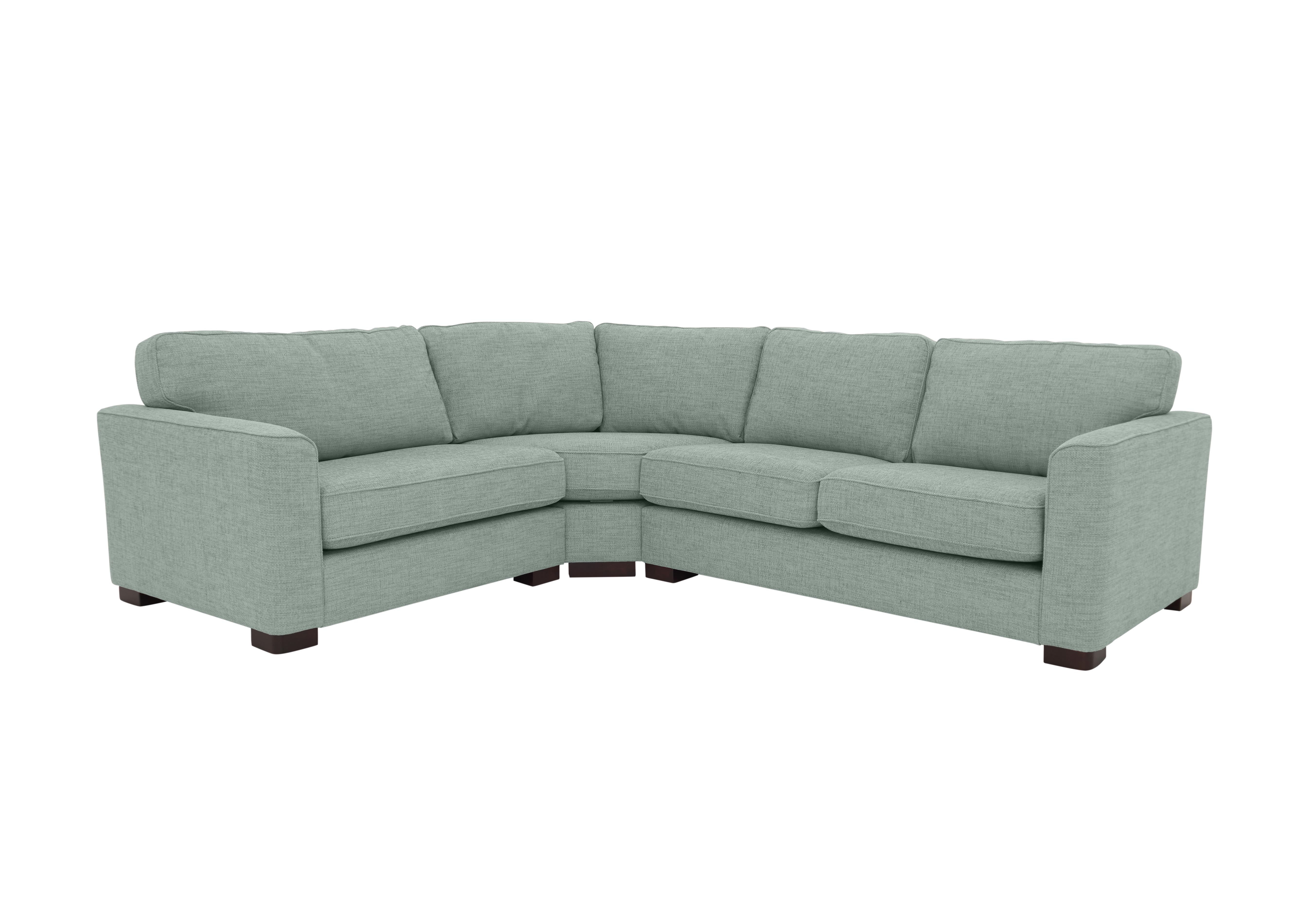 Elora Fabric Corner Sofa in Kento 509 Aqua Dbf on Furniture Village