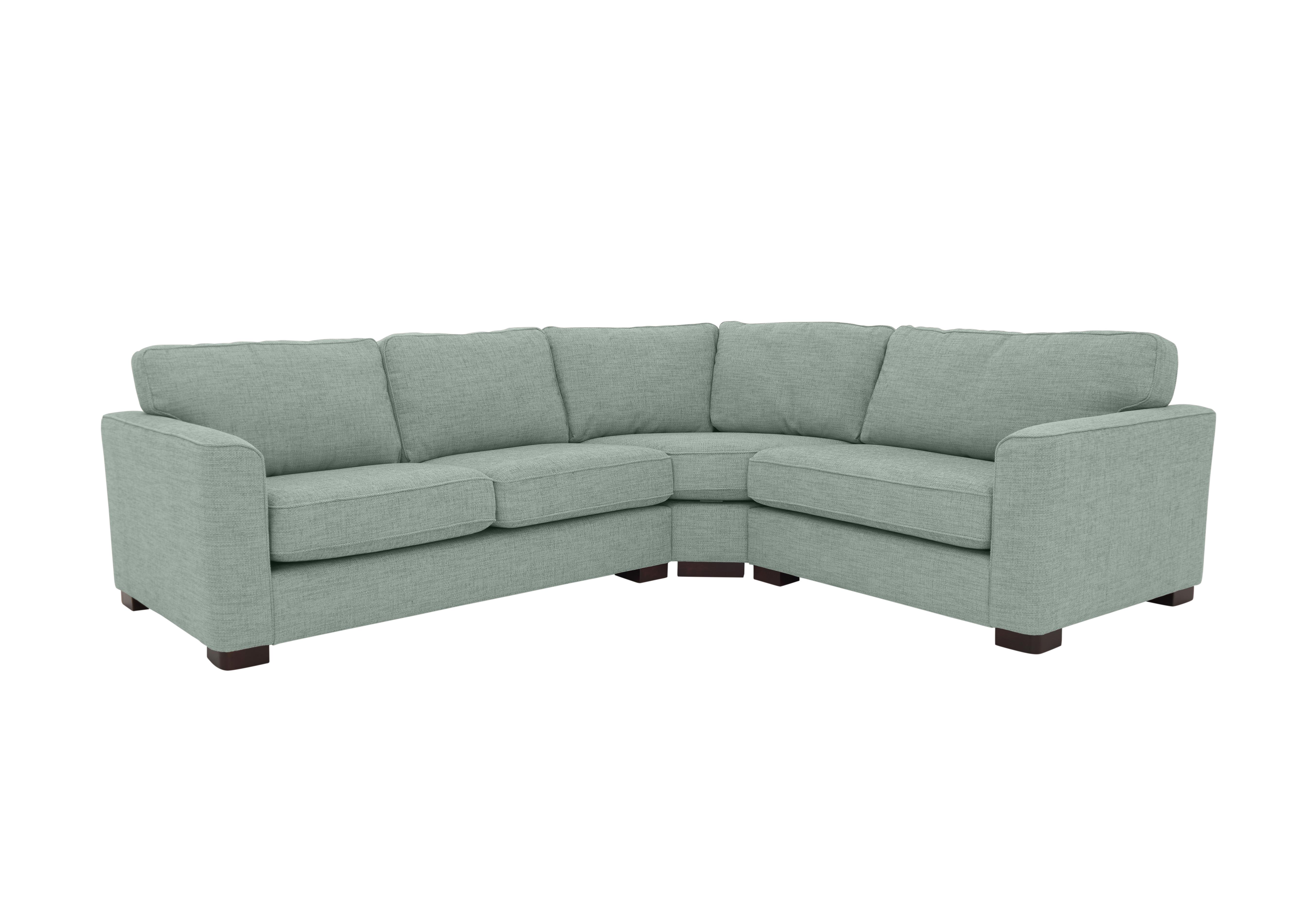 Elora Fabric Corner Sofa in Kento 509 Aqua Dbf on Furniture Village