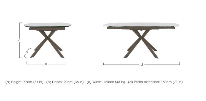 Wizard Extending Dining Table in  on Furniture Village