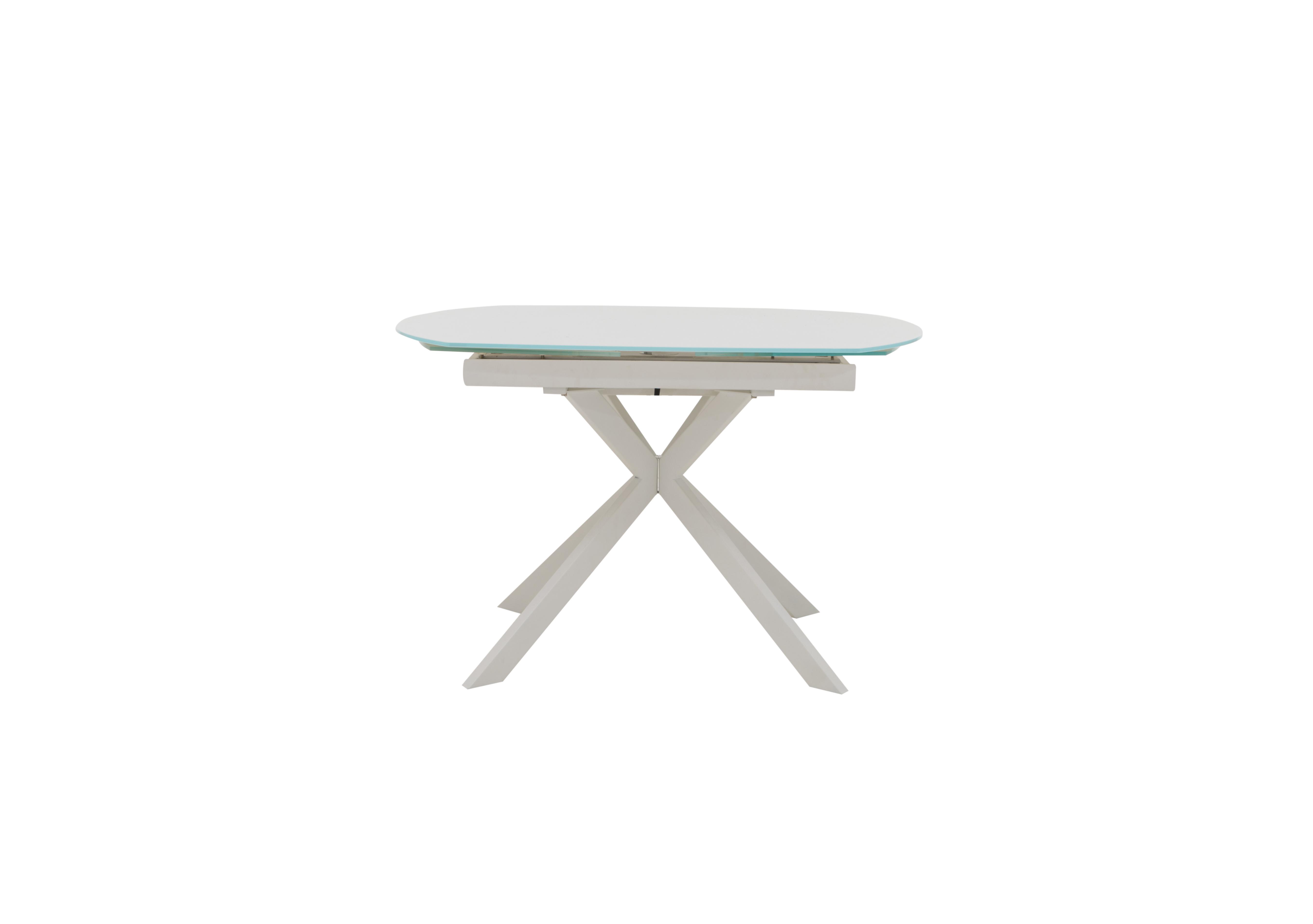 Wizard Extending Dining Table in White on Furniture Village