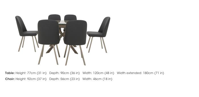 Wizard Extending Dining Table and 6 Chairs in  on Furniture Village
