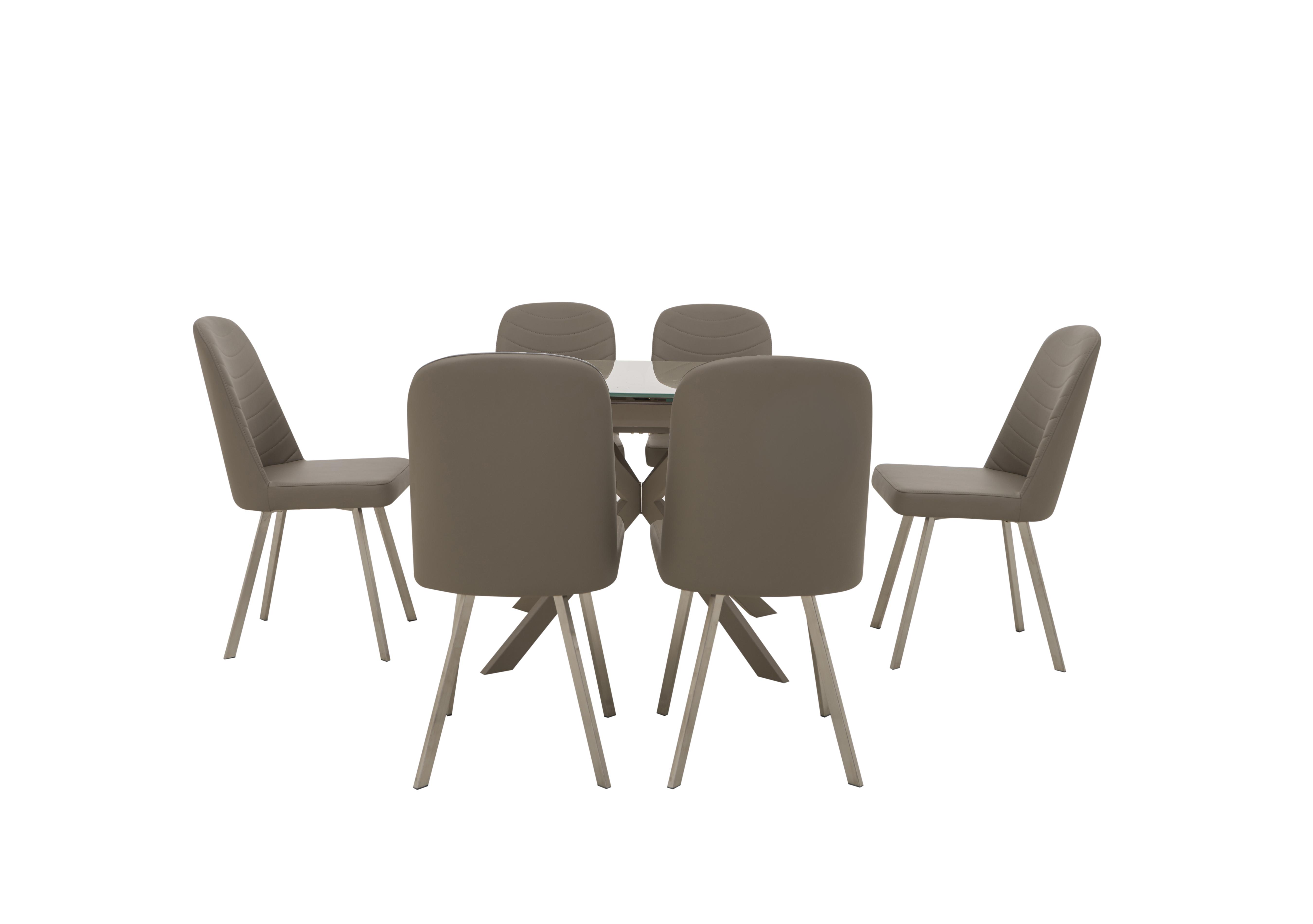 Wizard Extending Dining Table and 6 Chairs in Cappuccino Table & Chair on Furniture Village