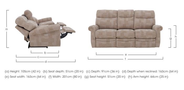 Avon 3 Seater Fabric Sofa in  on Furniture Village