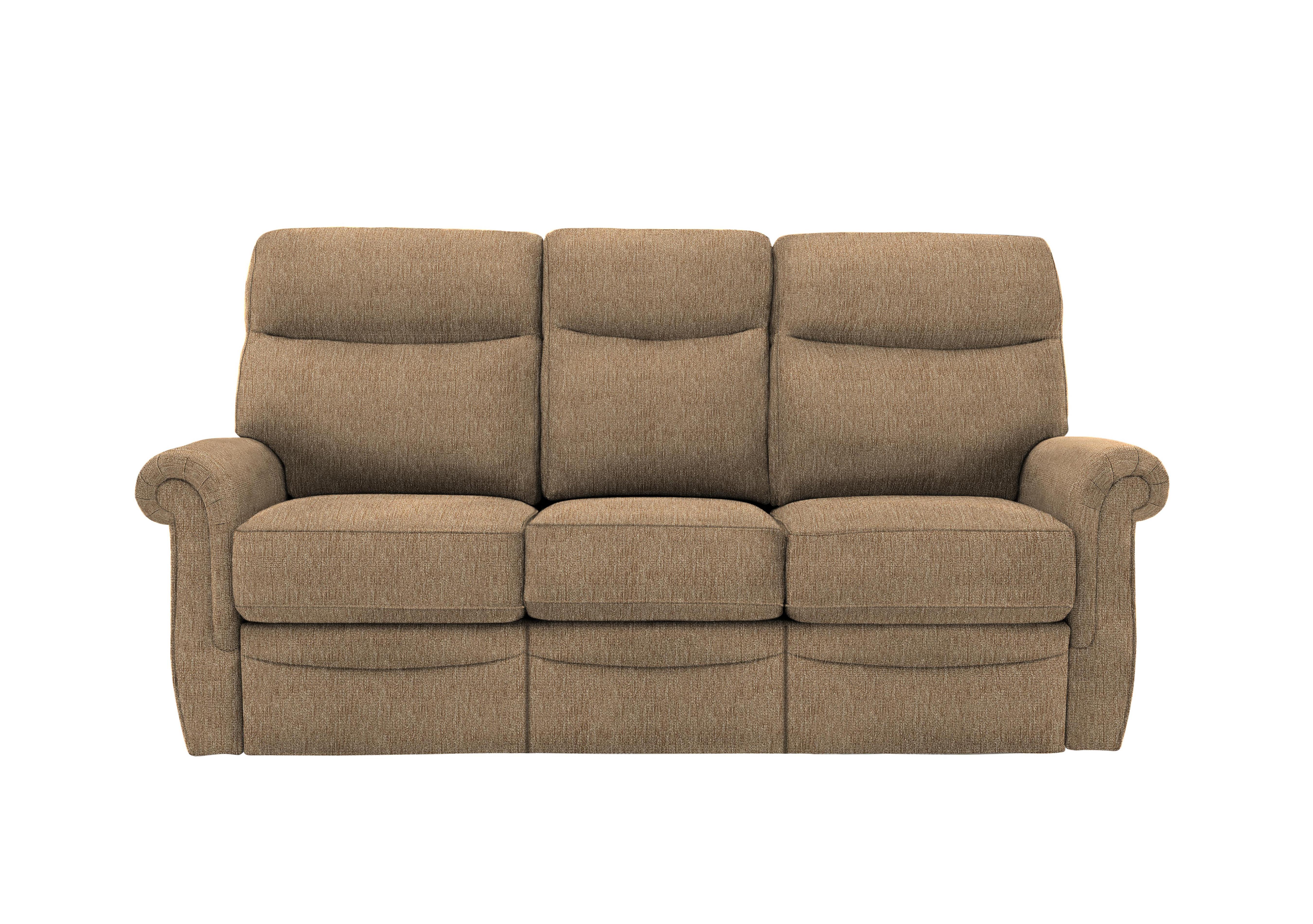 Avon 3 Seater Fabric Sofa in A070 Boucle Cocoa on Furniture Village