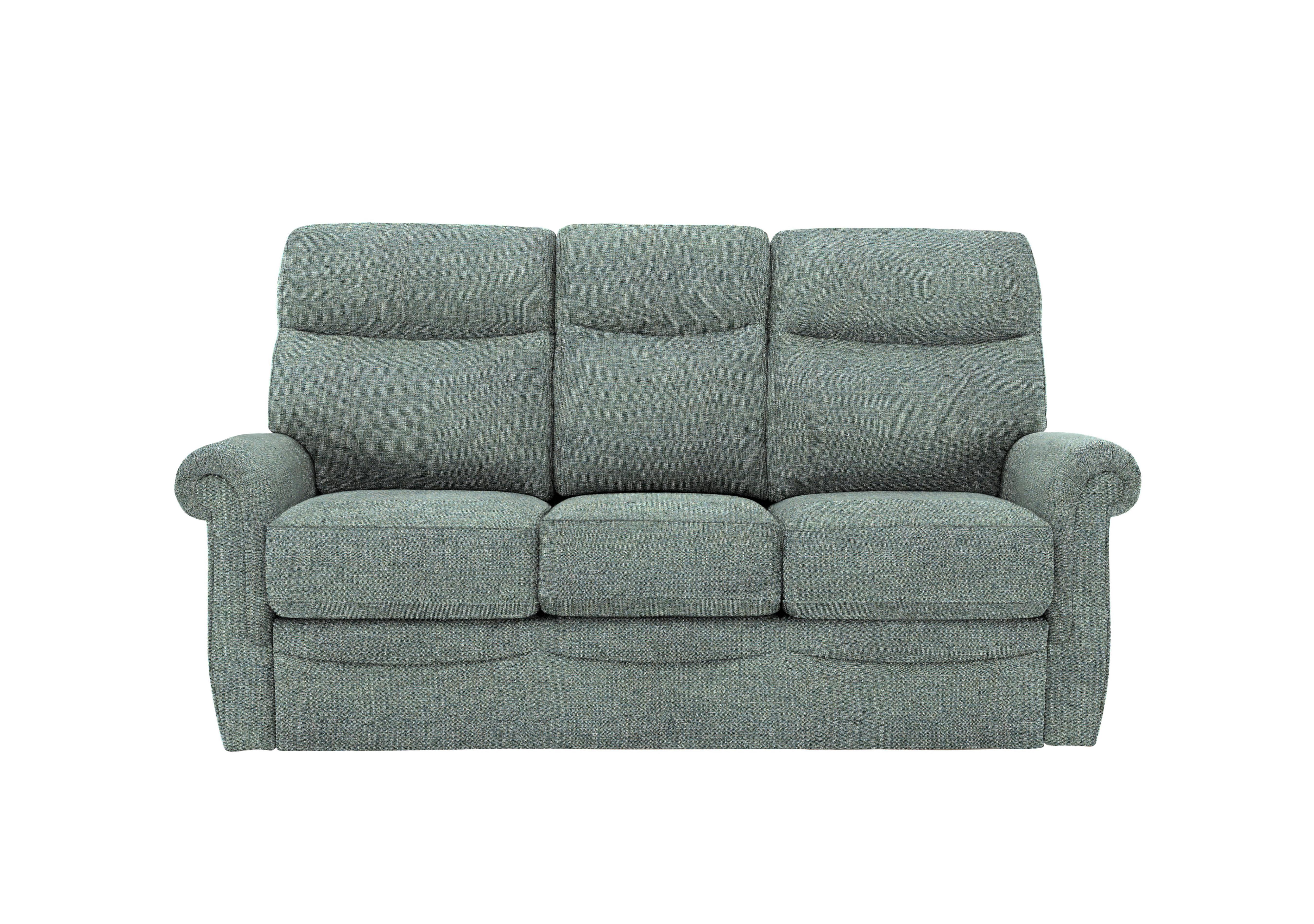 Avon Small 3 Seater Fabric Sofa in A020 Dapple Kingfisher on Furniture Village