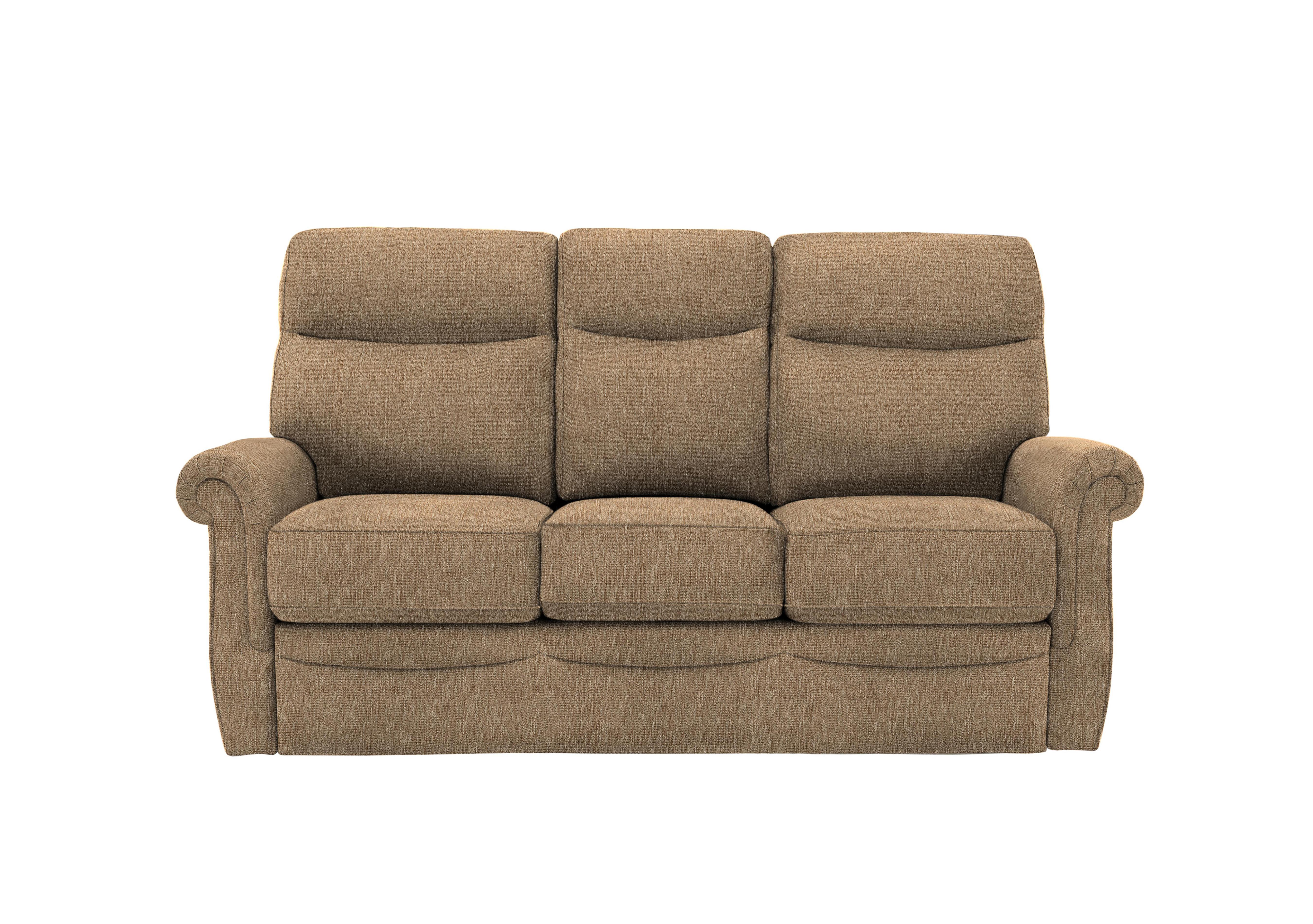 Avon Small 3 Seater Fabric Sofa in A070 Boucle Cocoa on Furniture Village