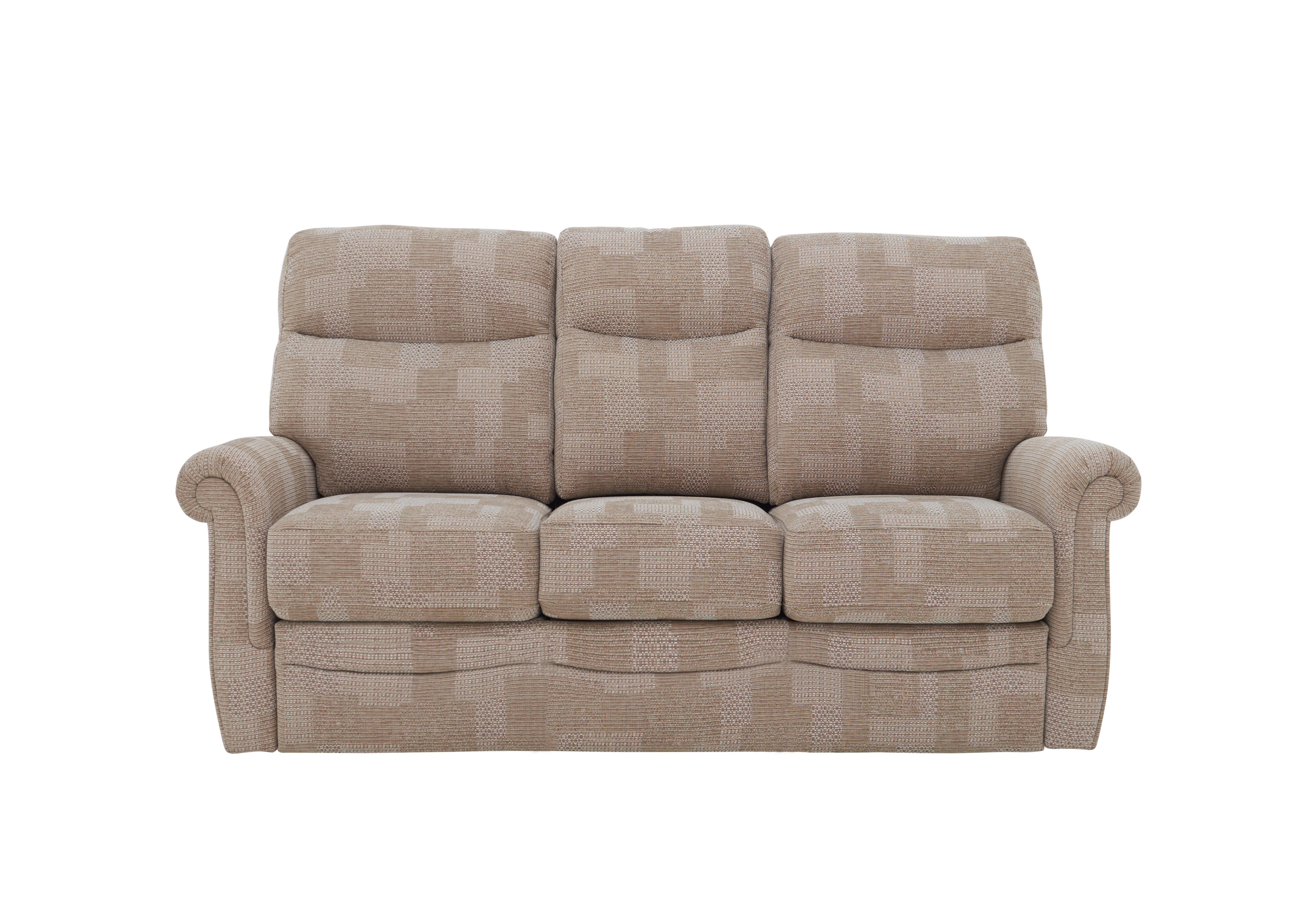 Avon Small 3 Seater Fabric Sofa in A800 Faro Sand on Furniture Village