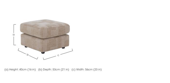 Avon Fabric Footstool in  on Furniture Village