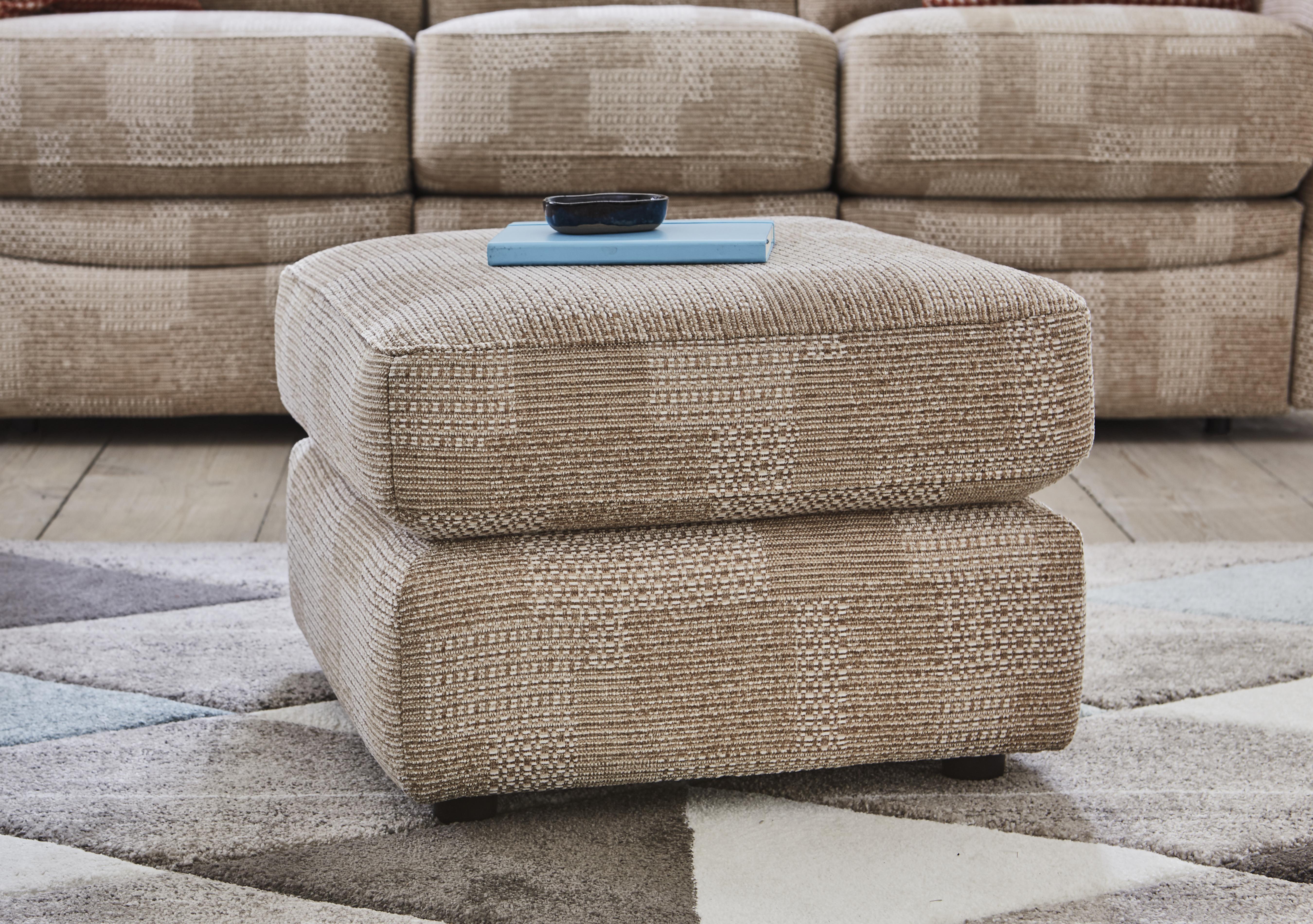 Avon Fabric Footstool in  on Furniture Village