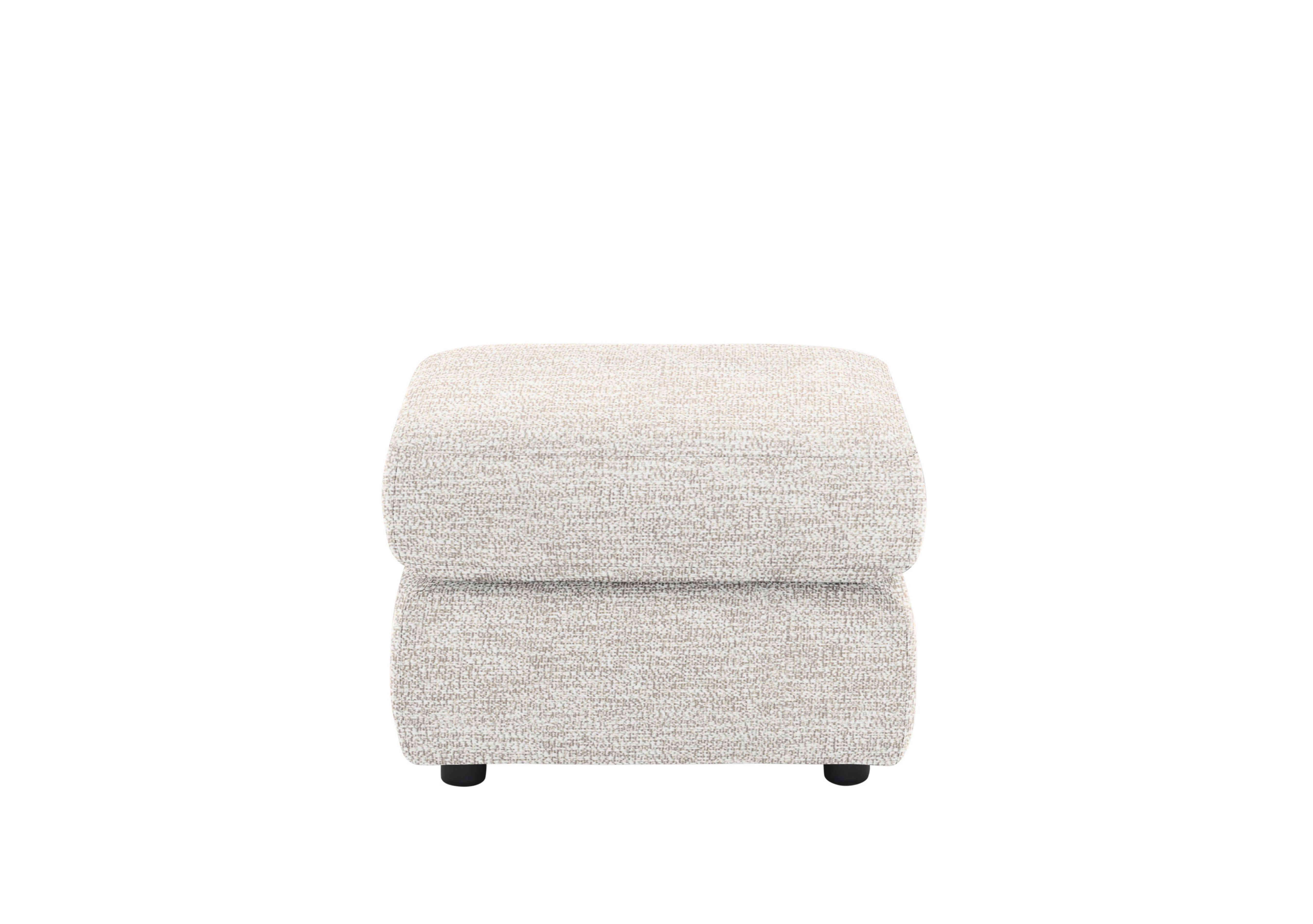 Avon Fabric Footstool in C931 Rush Cream on Furniture Village