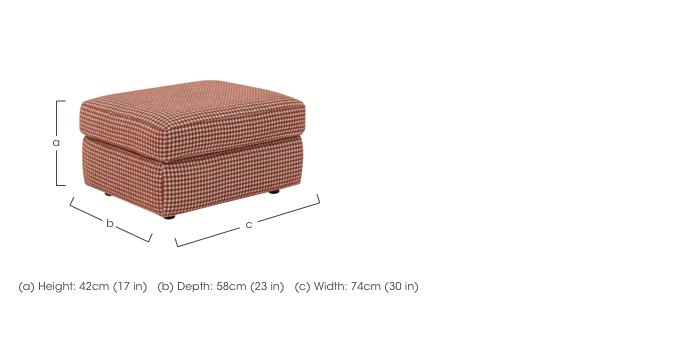 Avon Fabric Storage Footstool in  on Furniture Village