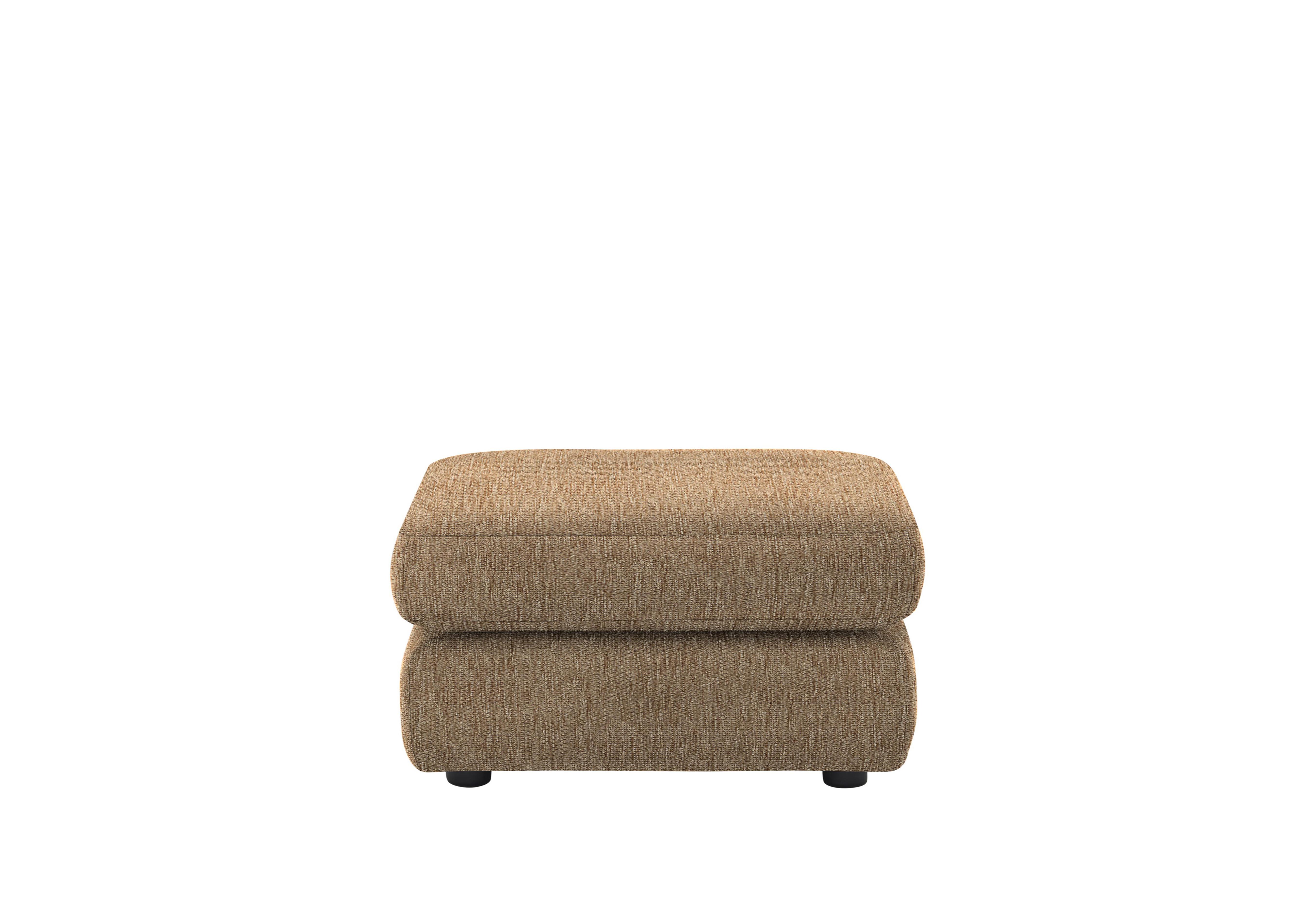 Avon Fabric Storage Footstool in A070 Boucle Cocoa on Furniture Village