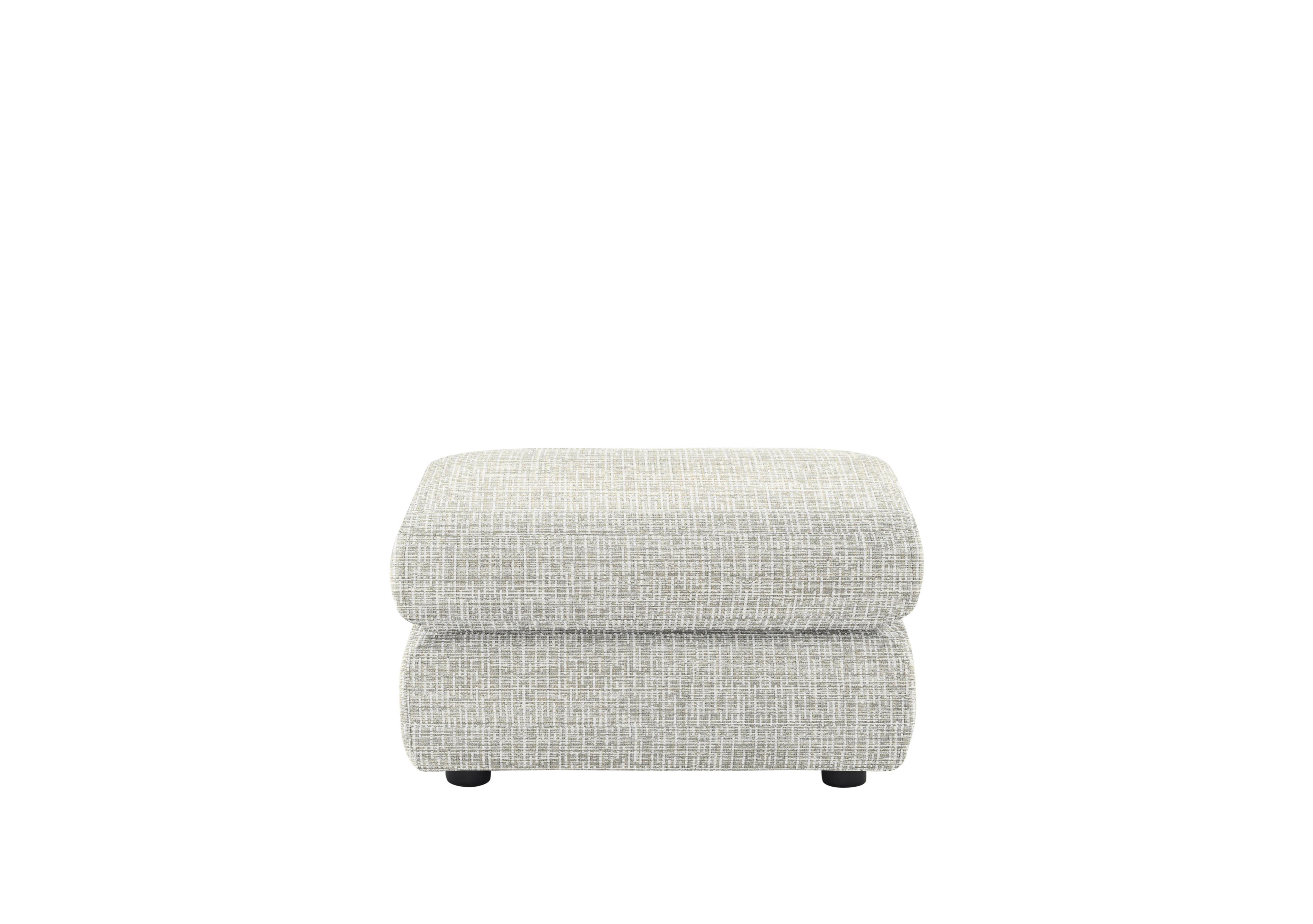 Avon Fabric Storage Footstool in B920 Waffle Taupe on Furniture Village