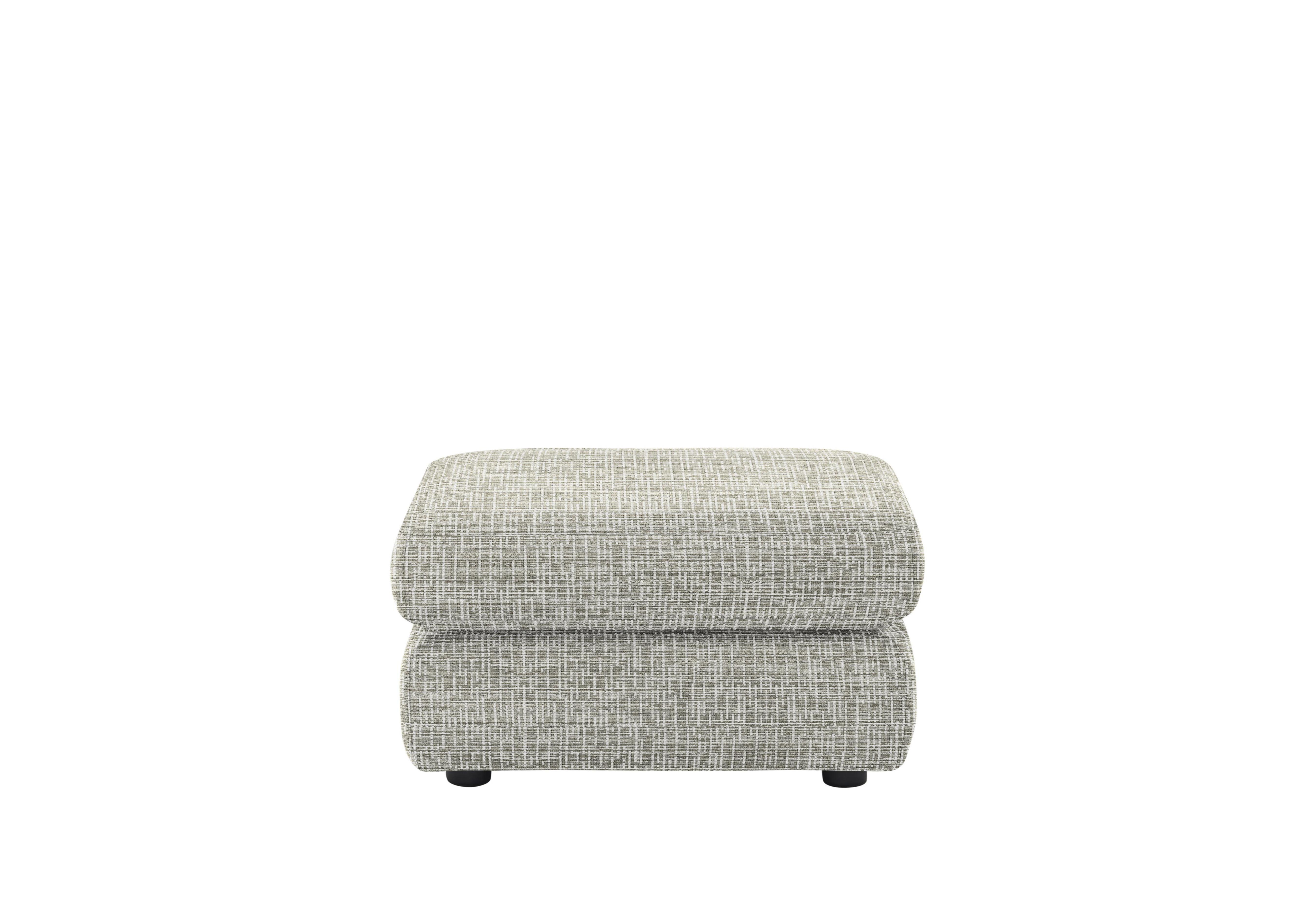 Avon Fabric Storage Footstool in B921 Waffle Smoke on Furniture Village