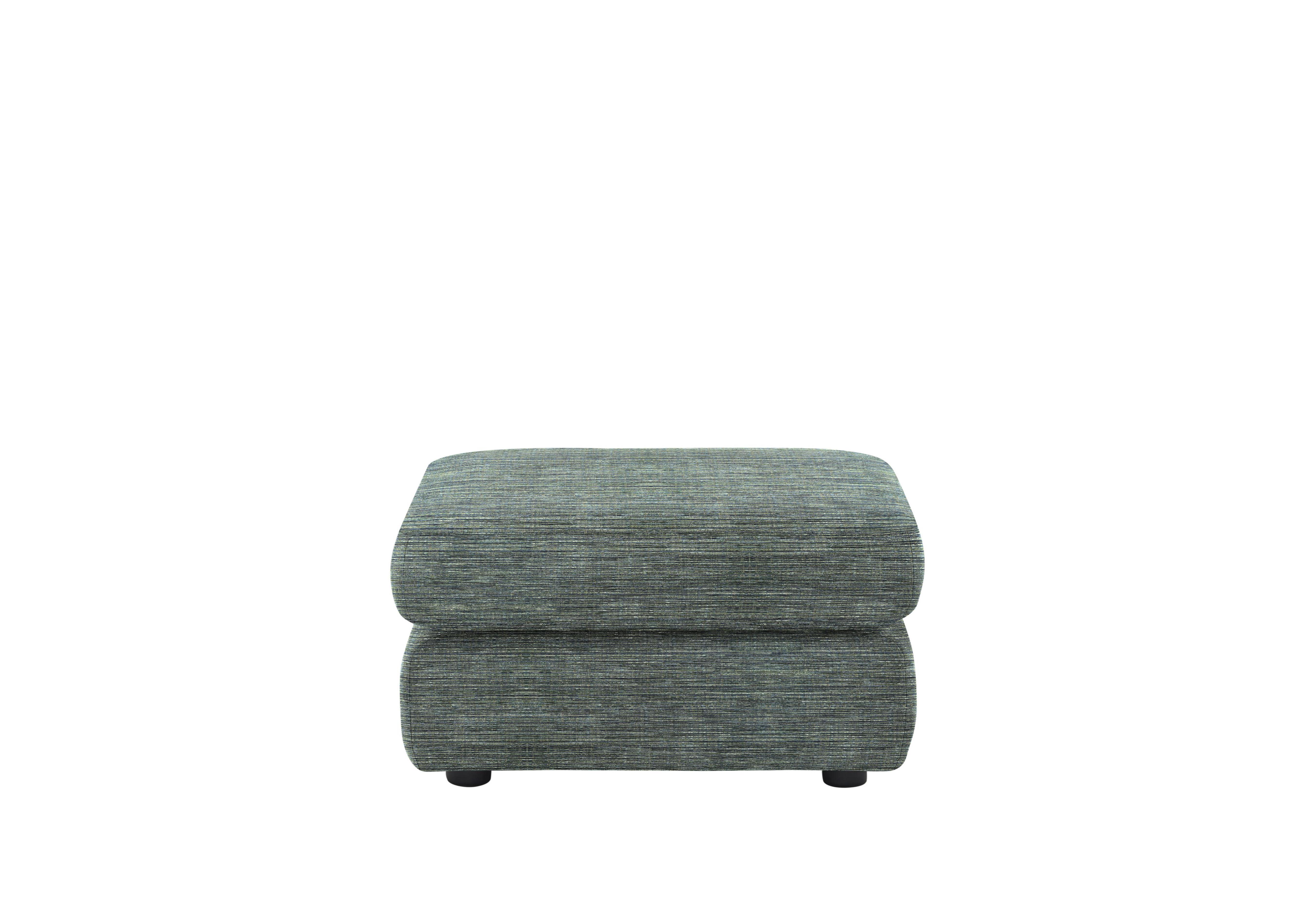 Avon Fabric Storage Footstool in B925 Waffle Marine on Furniture Village