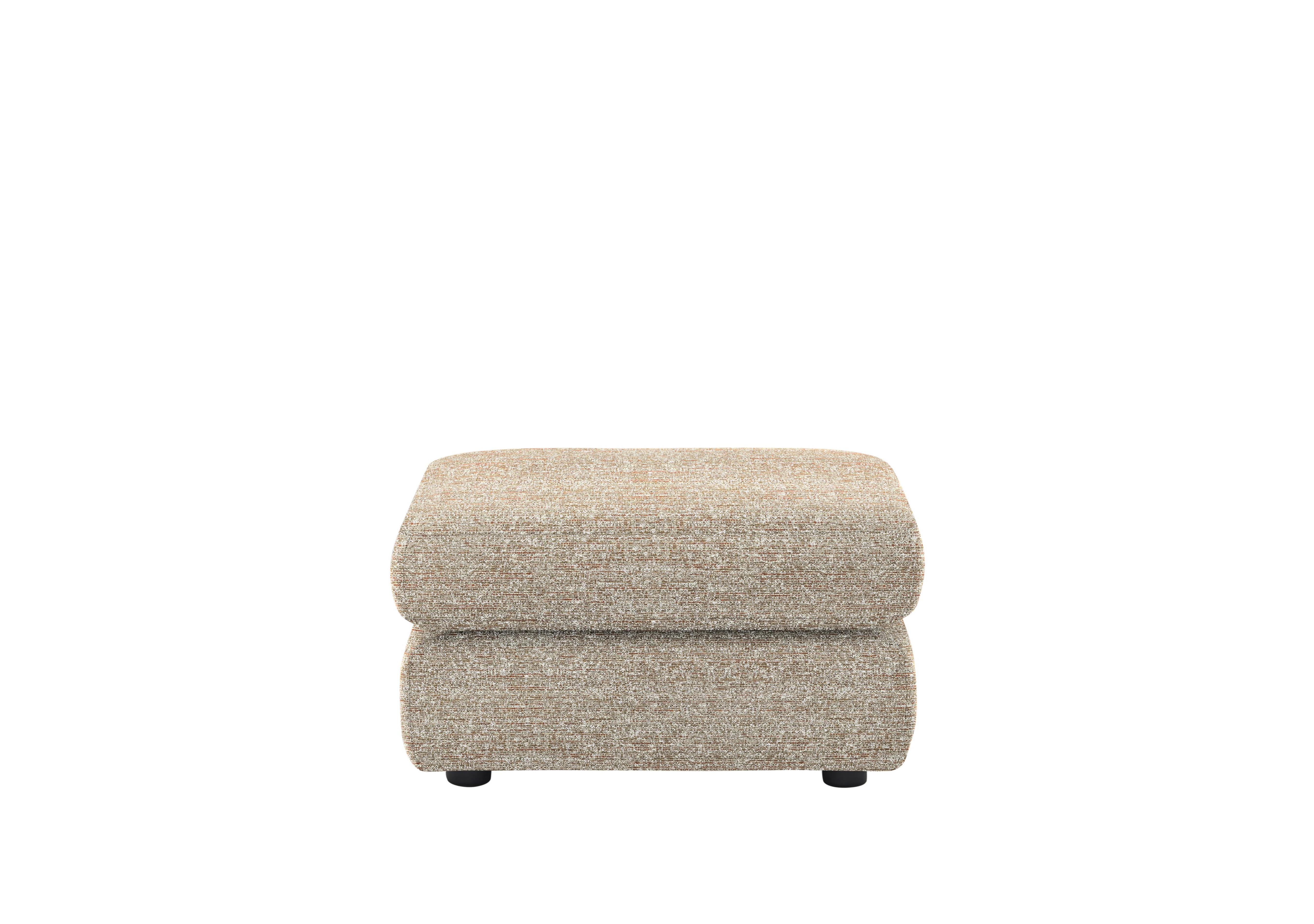 Avon Fabric Storage Footstool in C030 Kampala Beige on Furniture Village