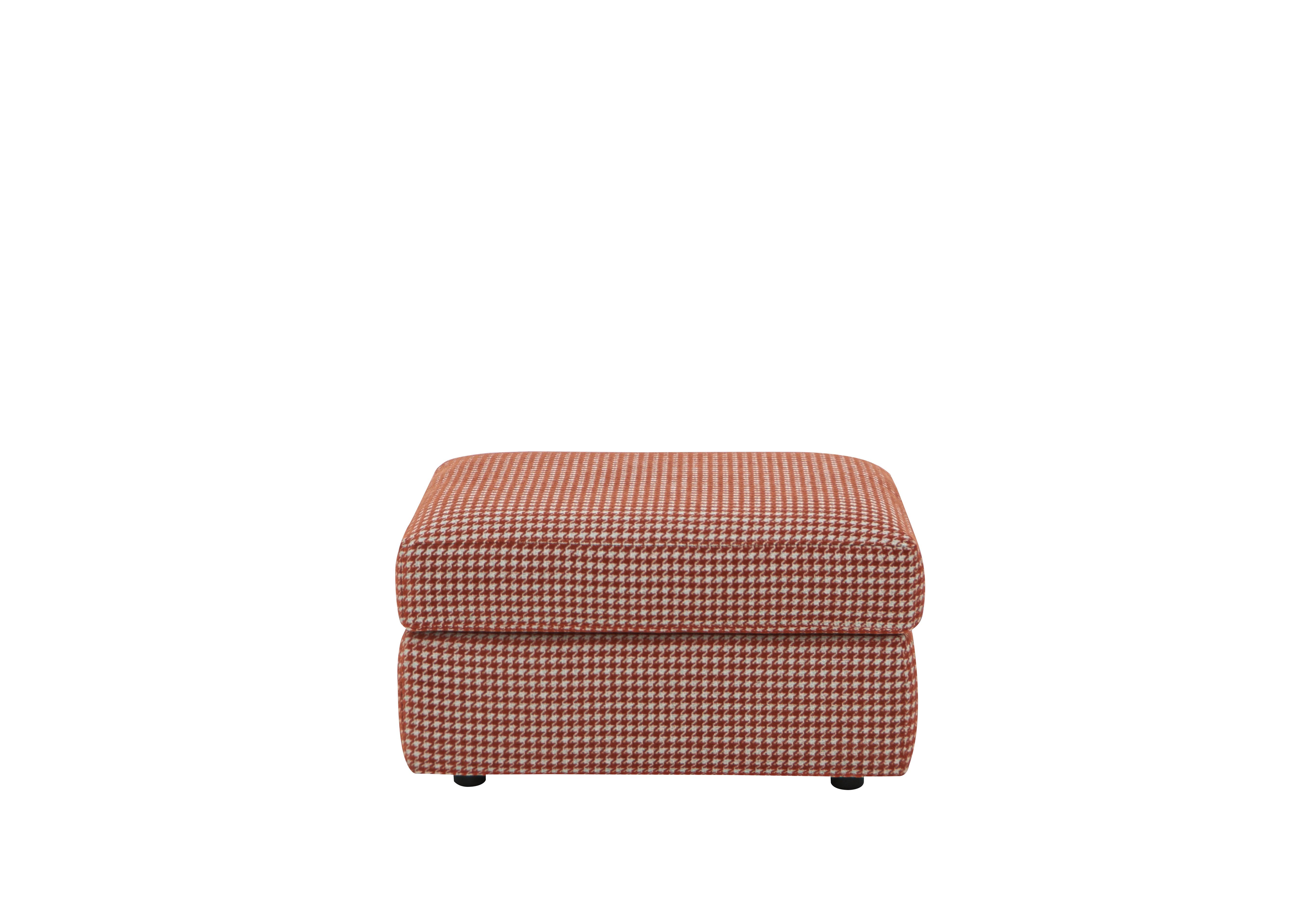 Avon Fabric Storage Footstool in C813 Malta Autumn on Furniture Village