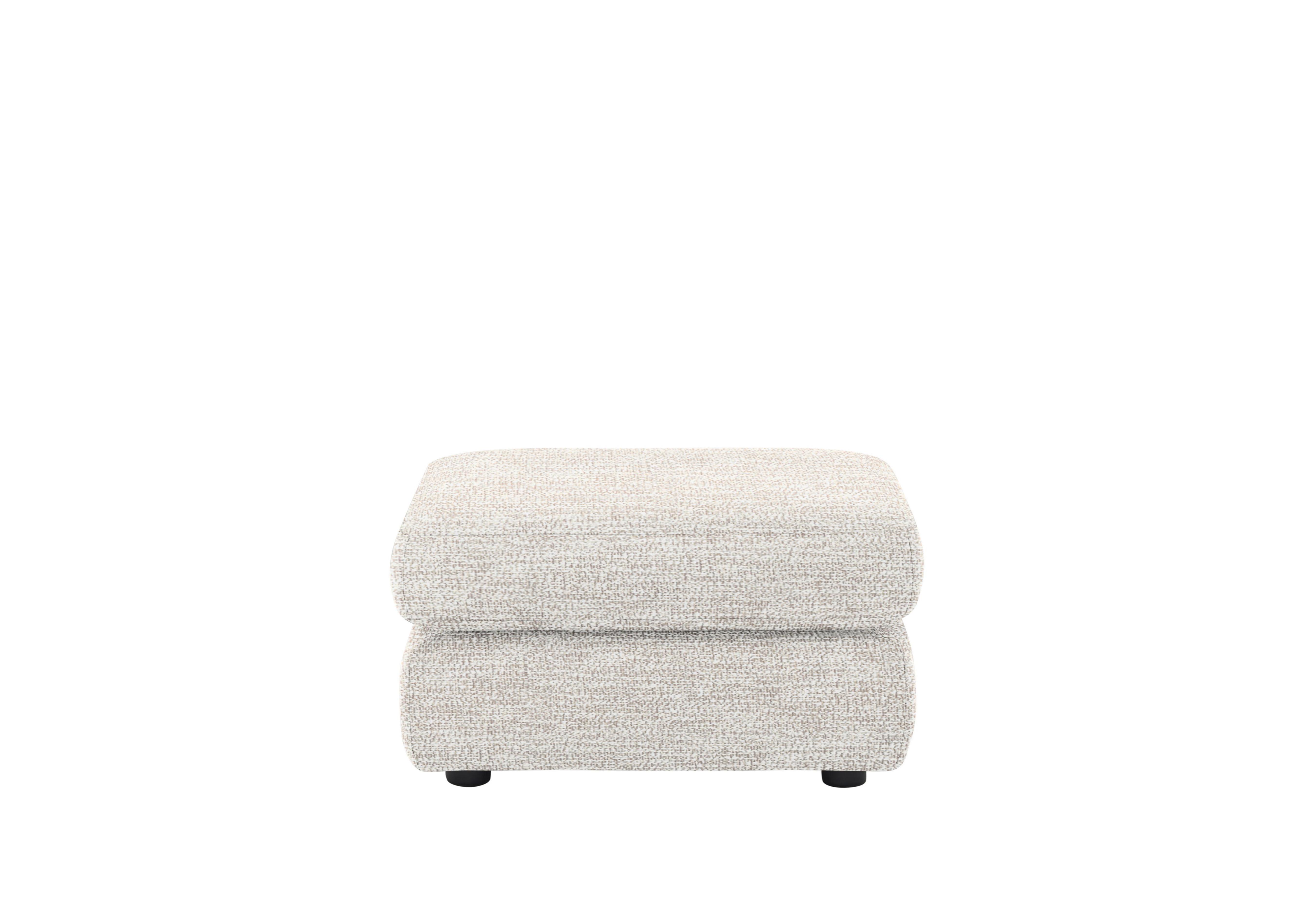 Avon Fabric Storage Footstool in C931 Rush Cream on Furniture Village