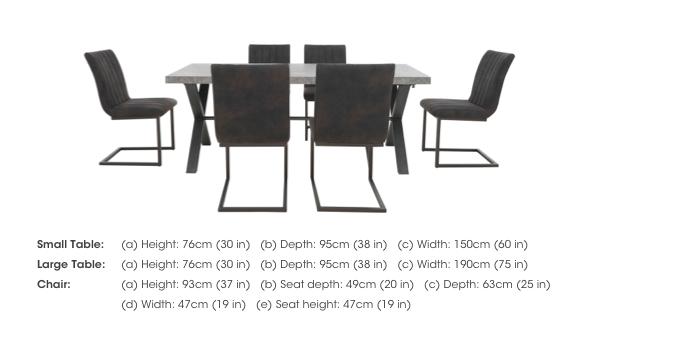 Moon Dining Table and 6 Cantilever Dining Chairs Dining Set in  on Furniture Village
