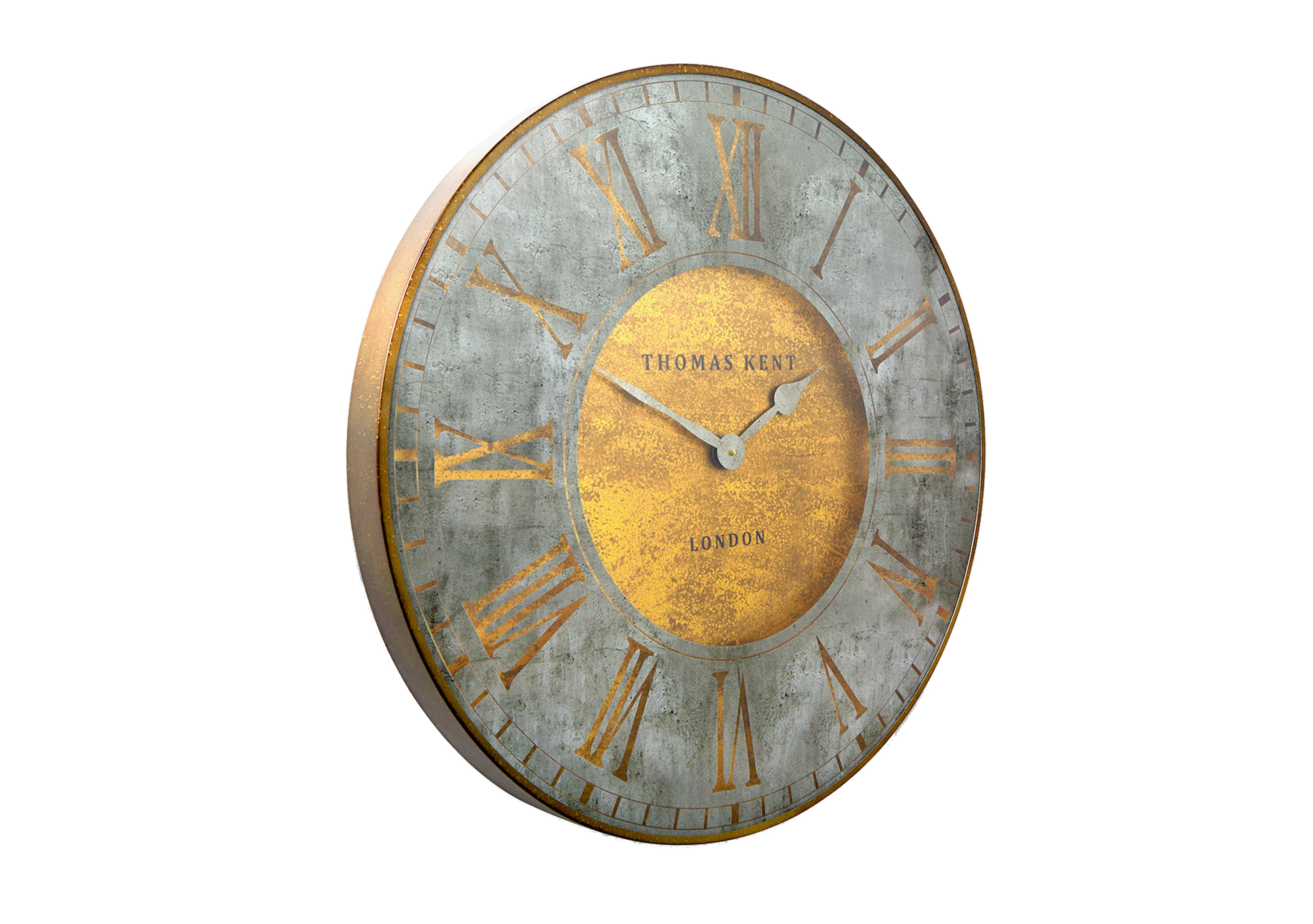 Florentine Large Wall Clock in Antique Gold on Furniture Village