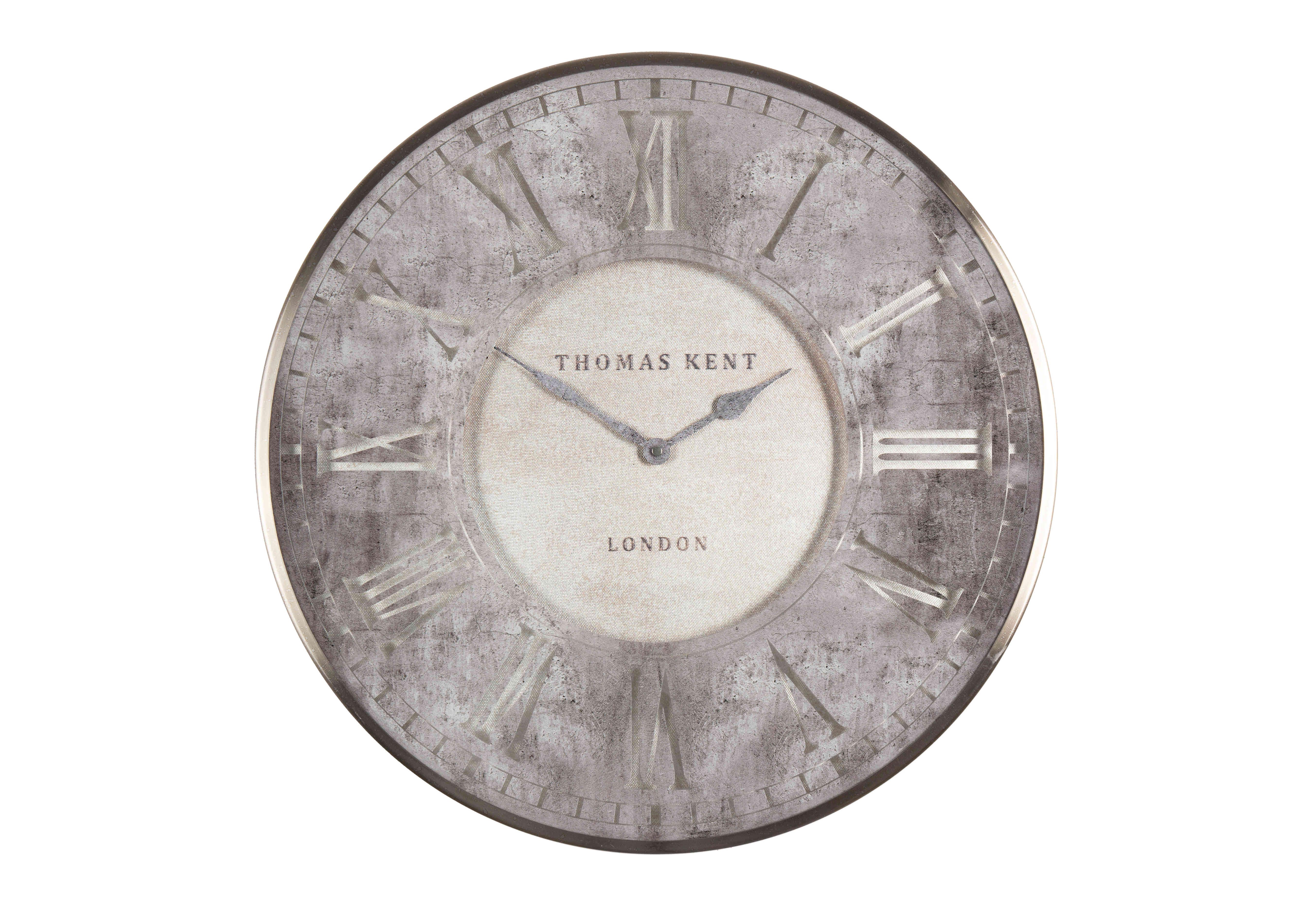 Florentine Large Wall Clock in Antique Silver on Furniture Village