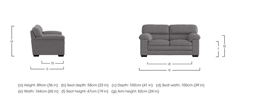 Cozee Fabric 2 Seater Sofa in  on Furniture Village