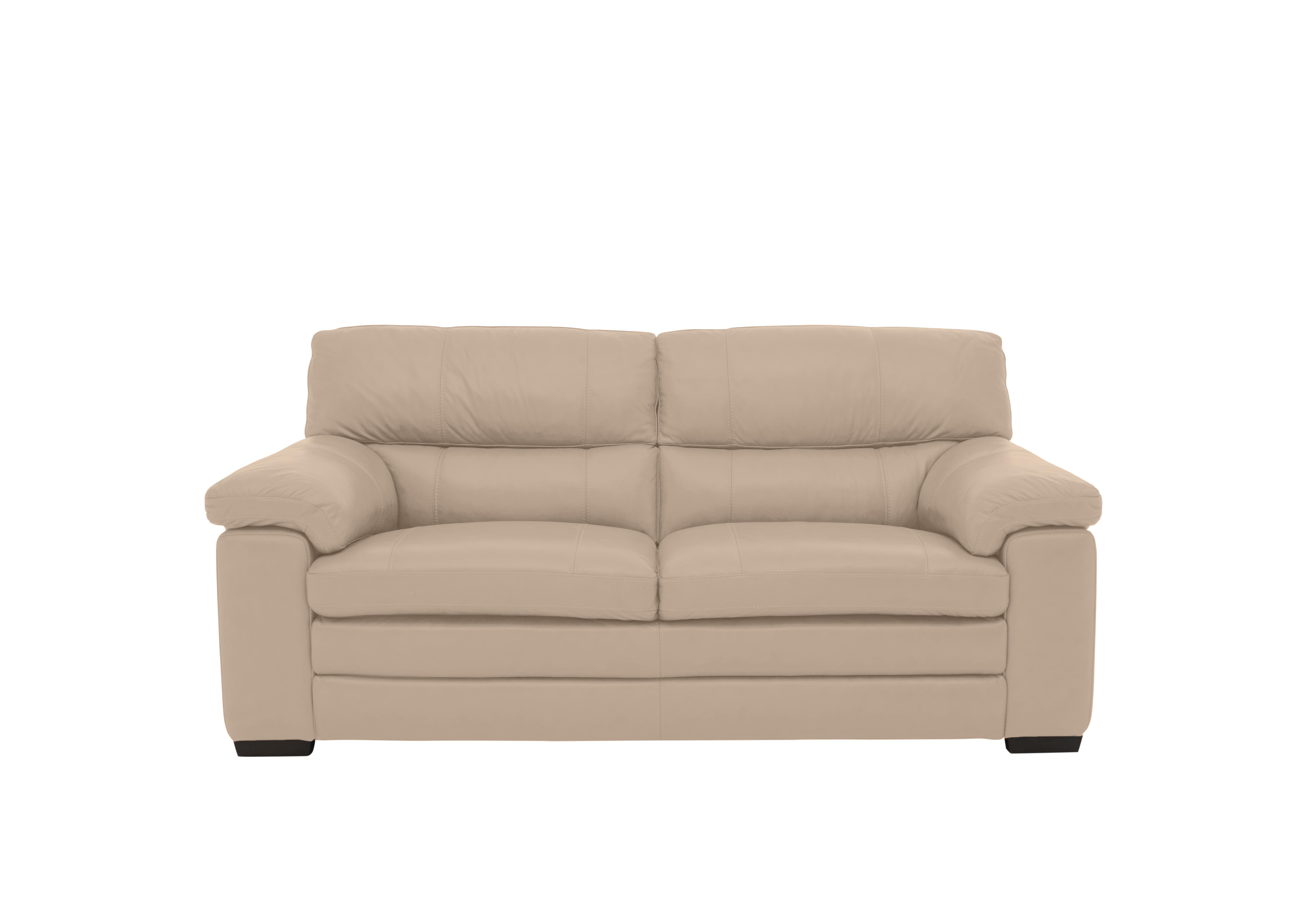 Cozee 2 Seater Pure Premium Leather Sofa in Bv-039c Pebble on Furniture Village