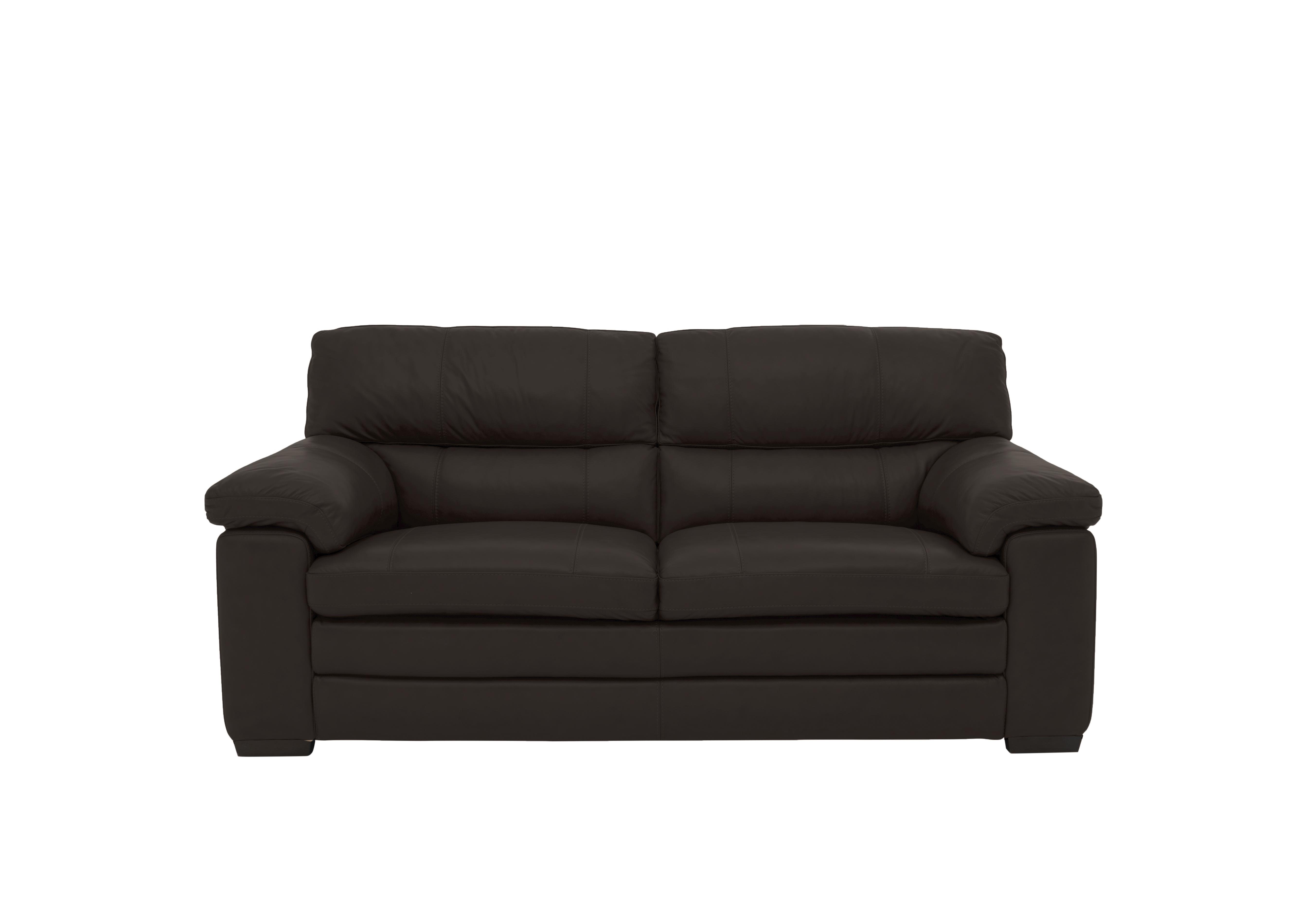 Cozee 2 Seater Pure Premium Leather Sofa in Bv-1748 Dark Chocolate on Furniture Village