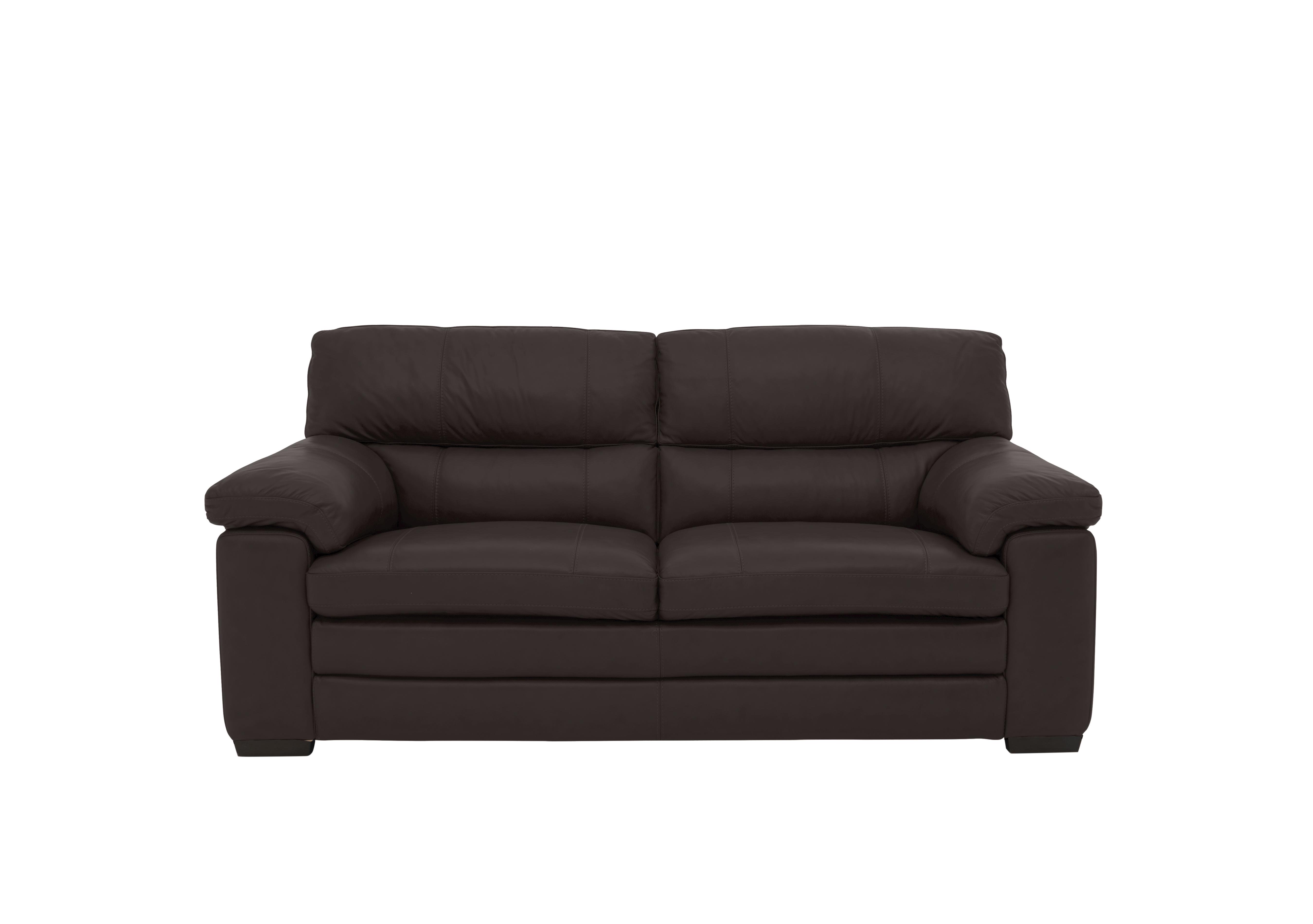 Cozee 2 Seater Pure Premium Leather Sofa in Nc-037c Walnut on Furniture Village