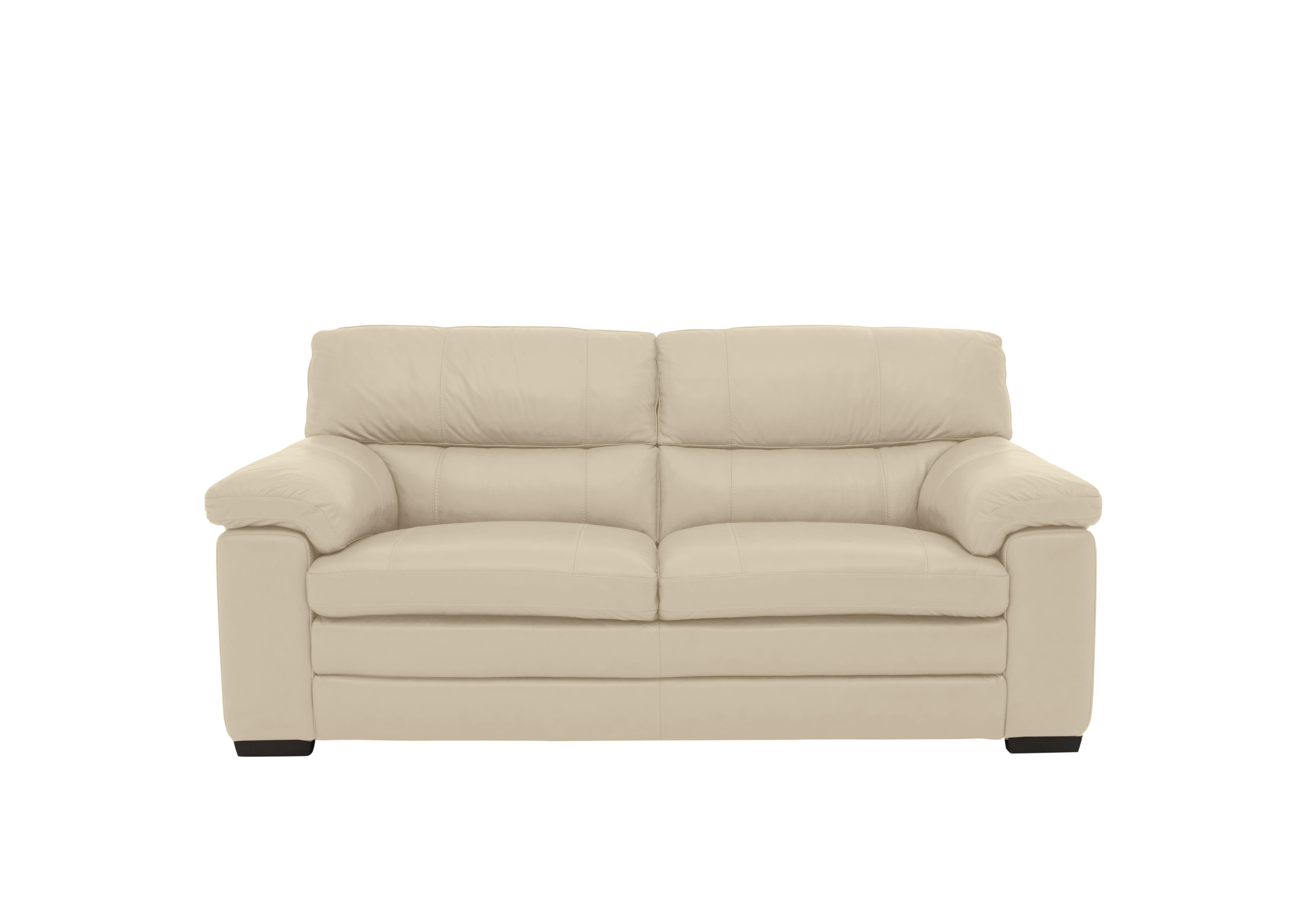 Cozee 2 Seater Pure Premium Leather Sofa in Nc-862c Bisque on Furniture Village