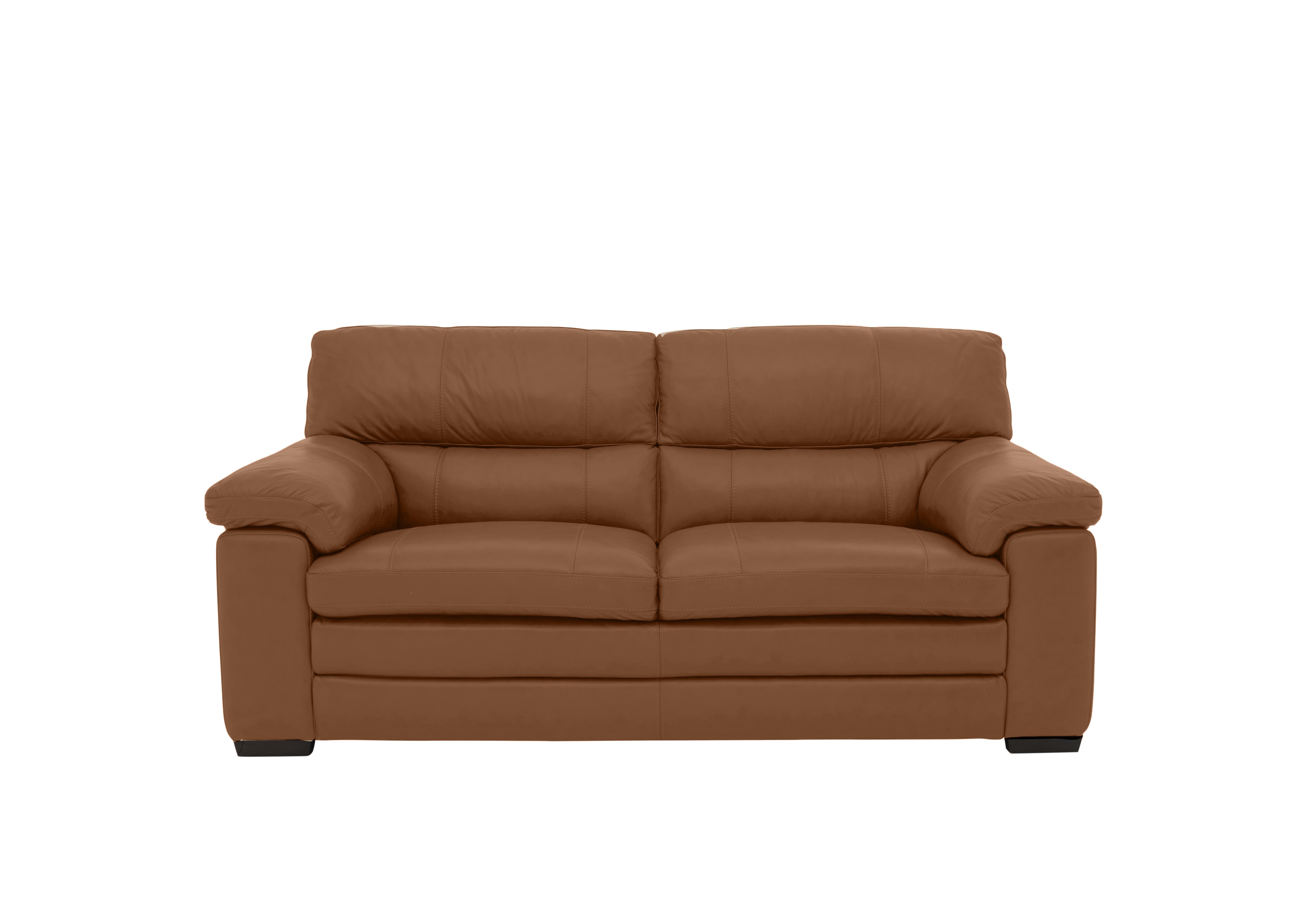 Cozee 2 Seater Pure Premium Leather Sofa in Nw-334e Pecan on Furniture Village
