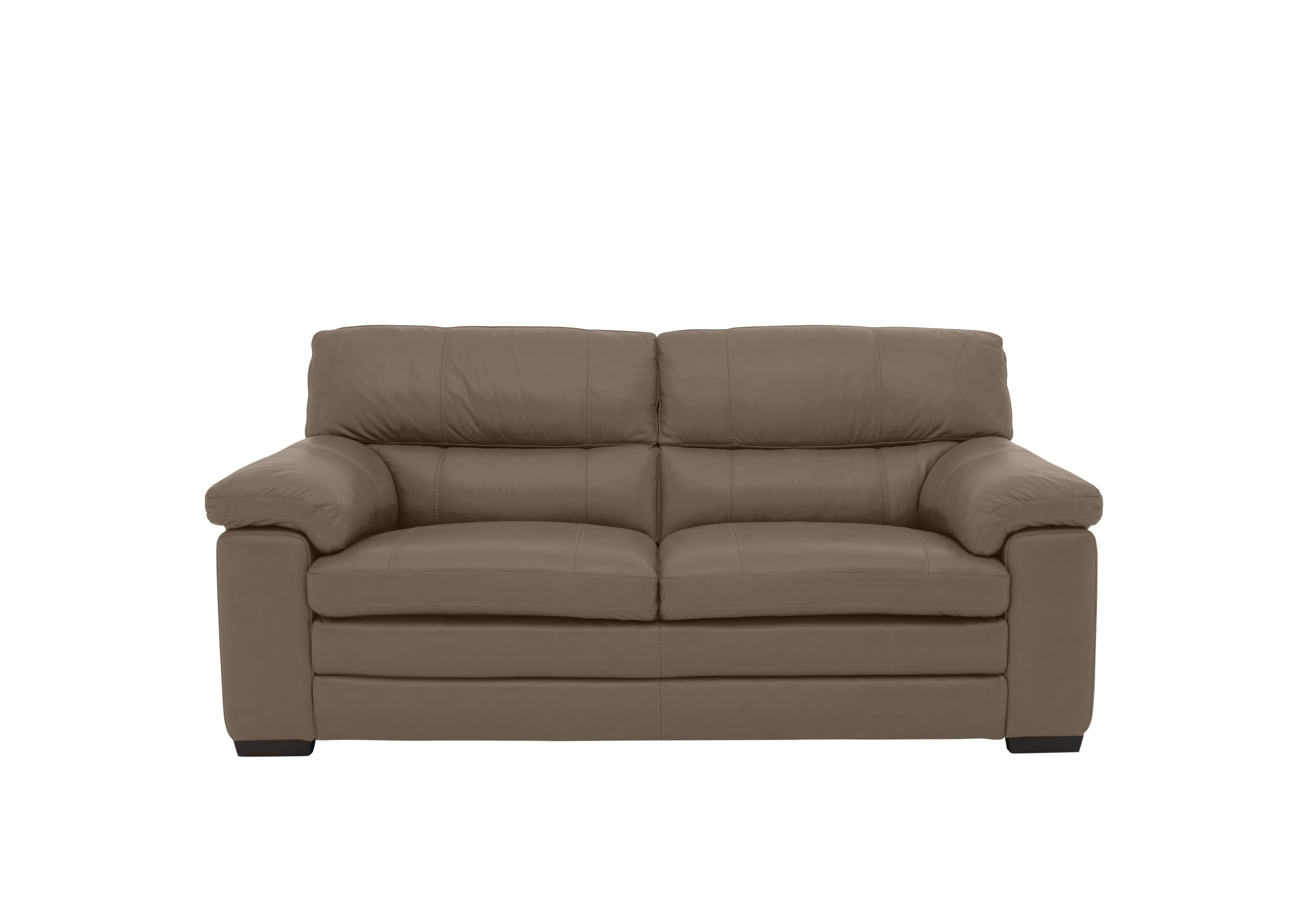 Cozee 2 Seater Pure Premium Leather Sofa in Nw-513e Bark on Furniture Village